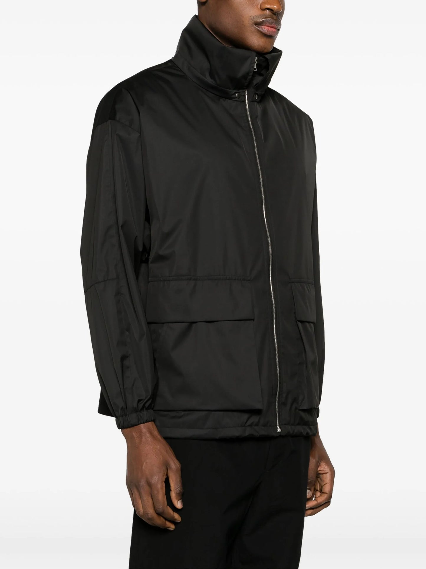 concealed-hood cargo jacket