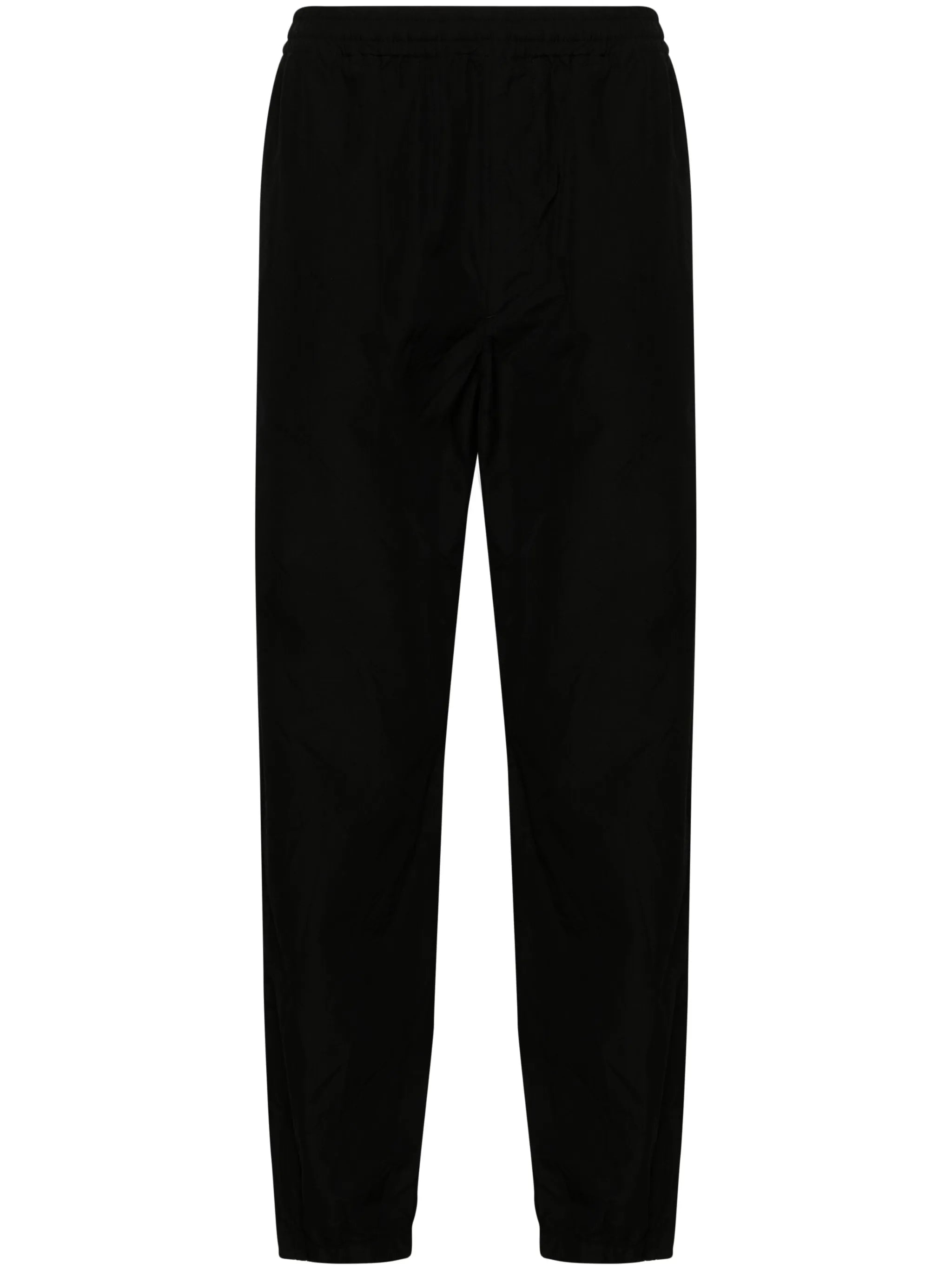 tapered-leg wool trousers