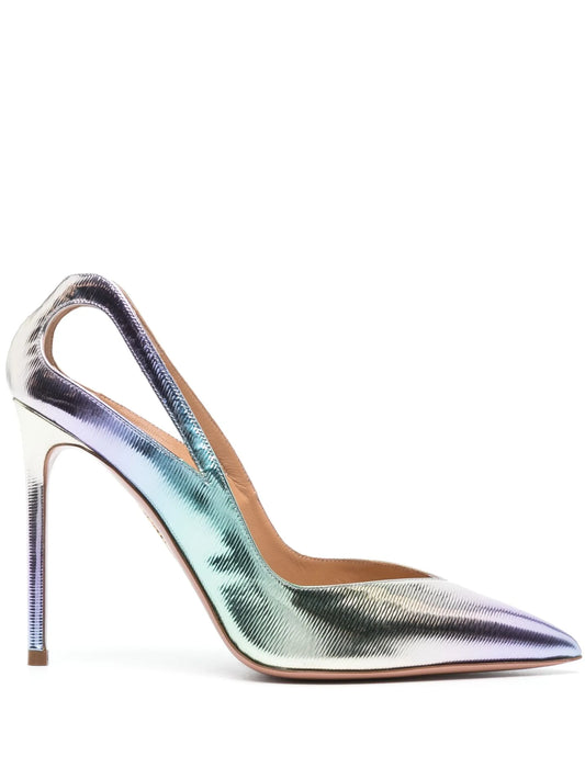 Sheeva 105mm iridescent pumps
