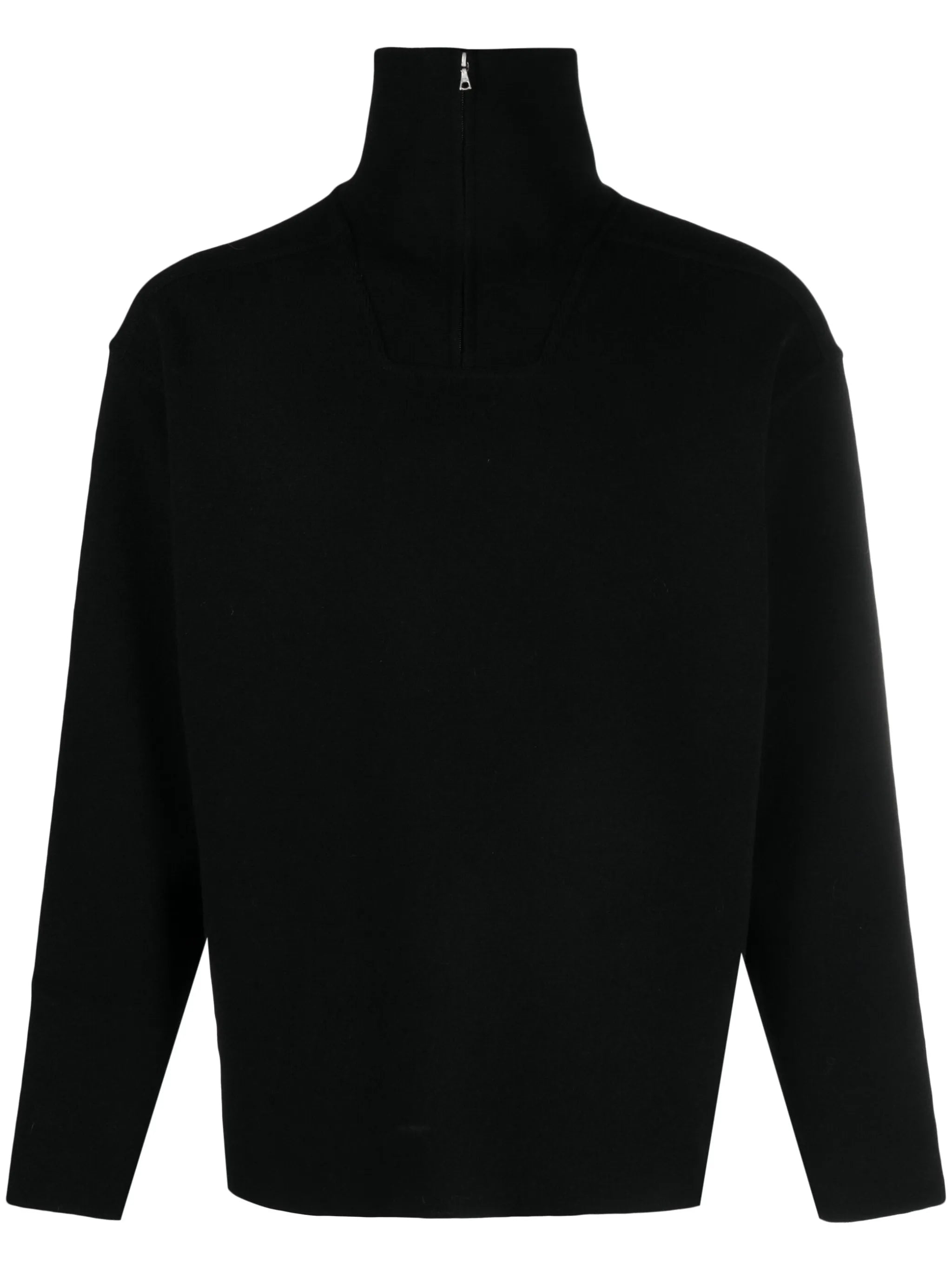 panelled high-neck sweatshirt