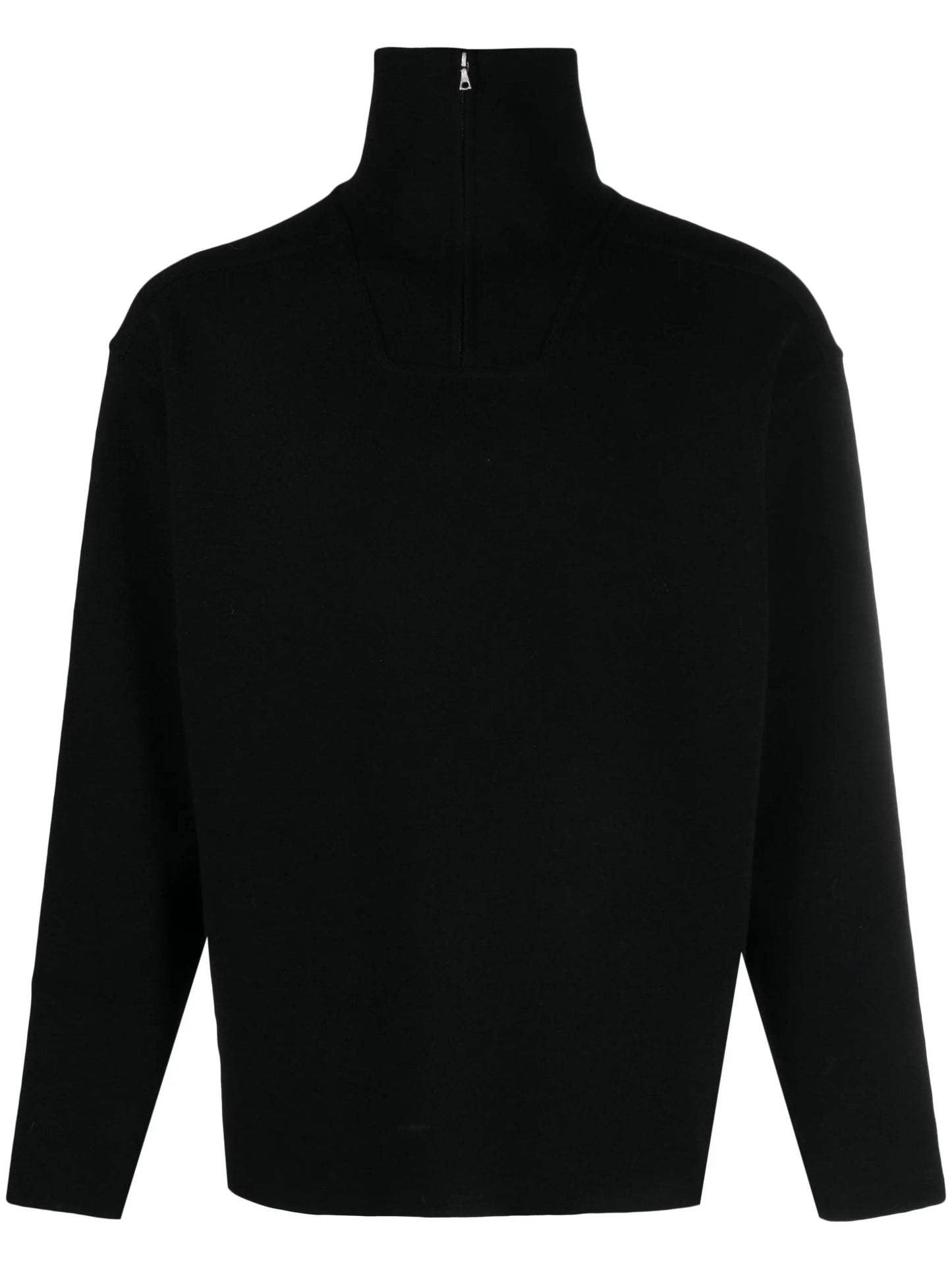 panelled high-neck sweatshirt