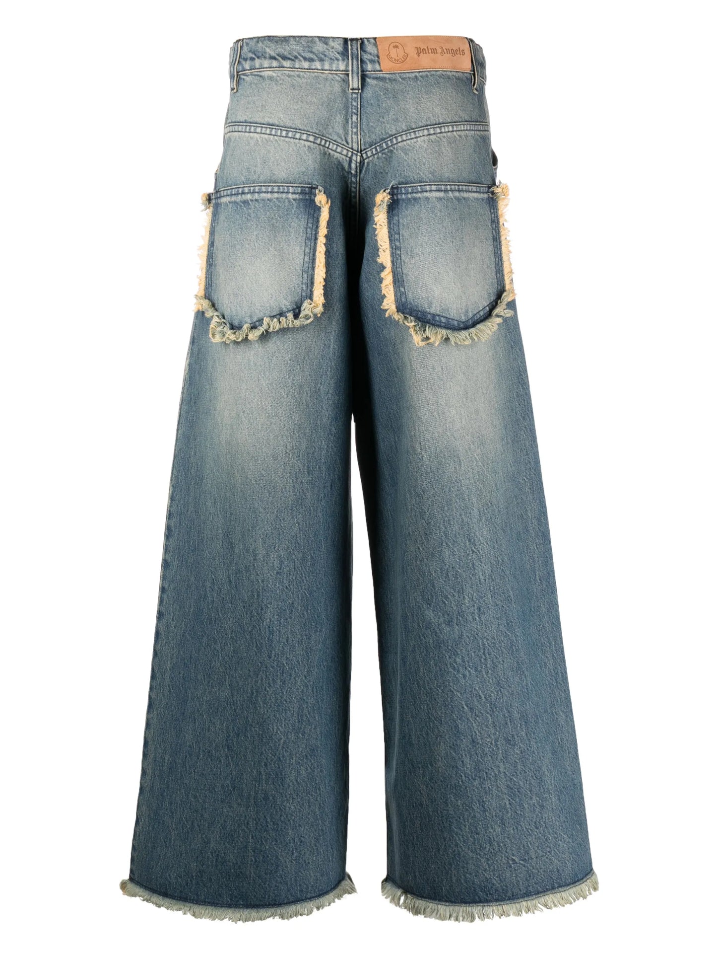 x Palm Angels raw-edge jeans