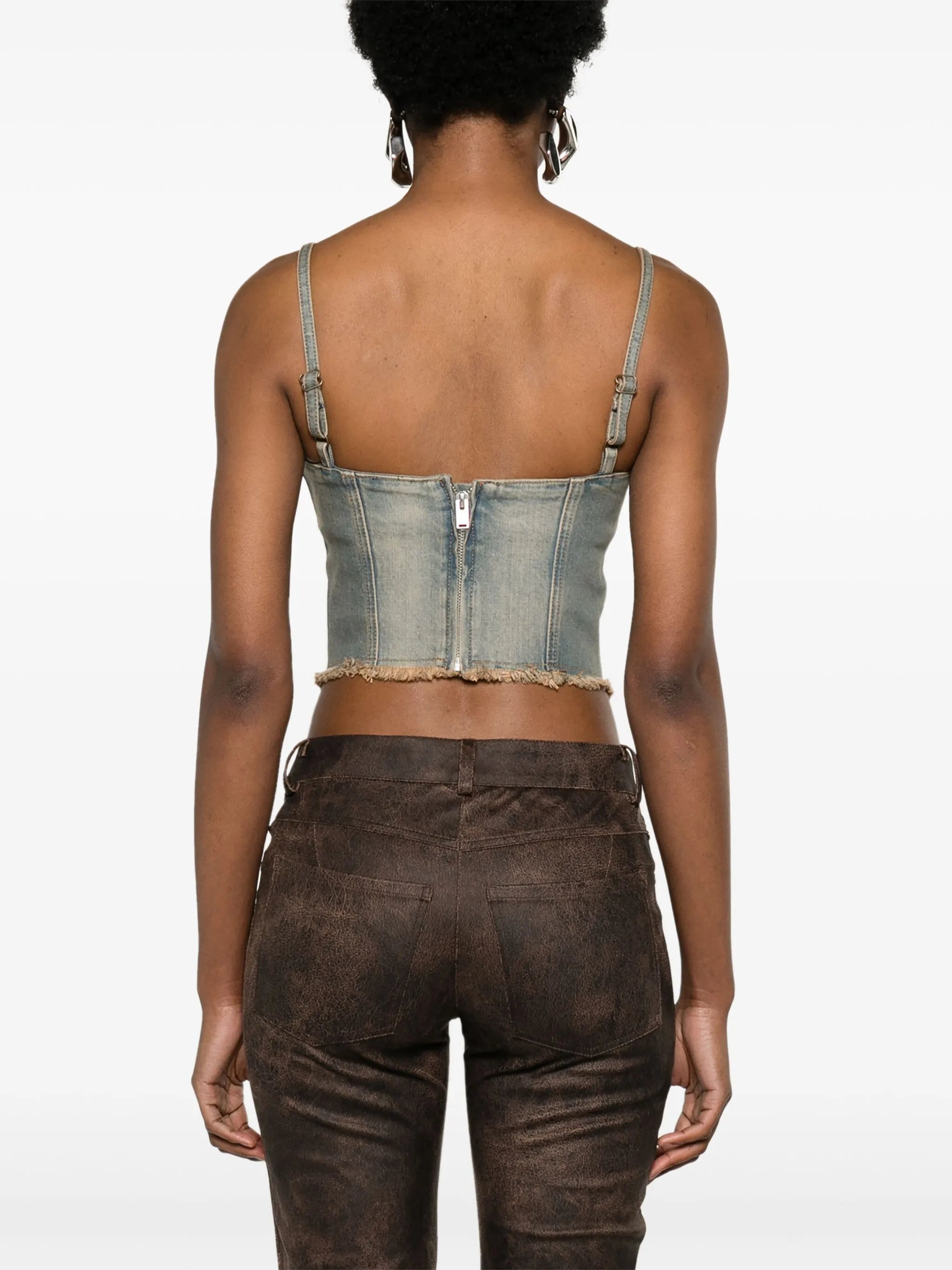 Lara denim corset top