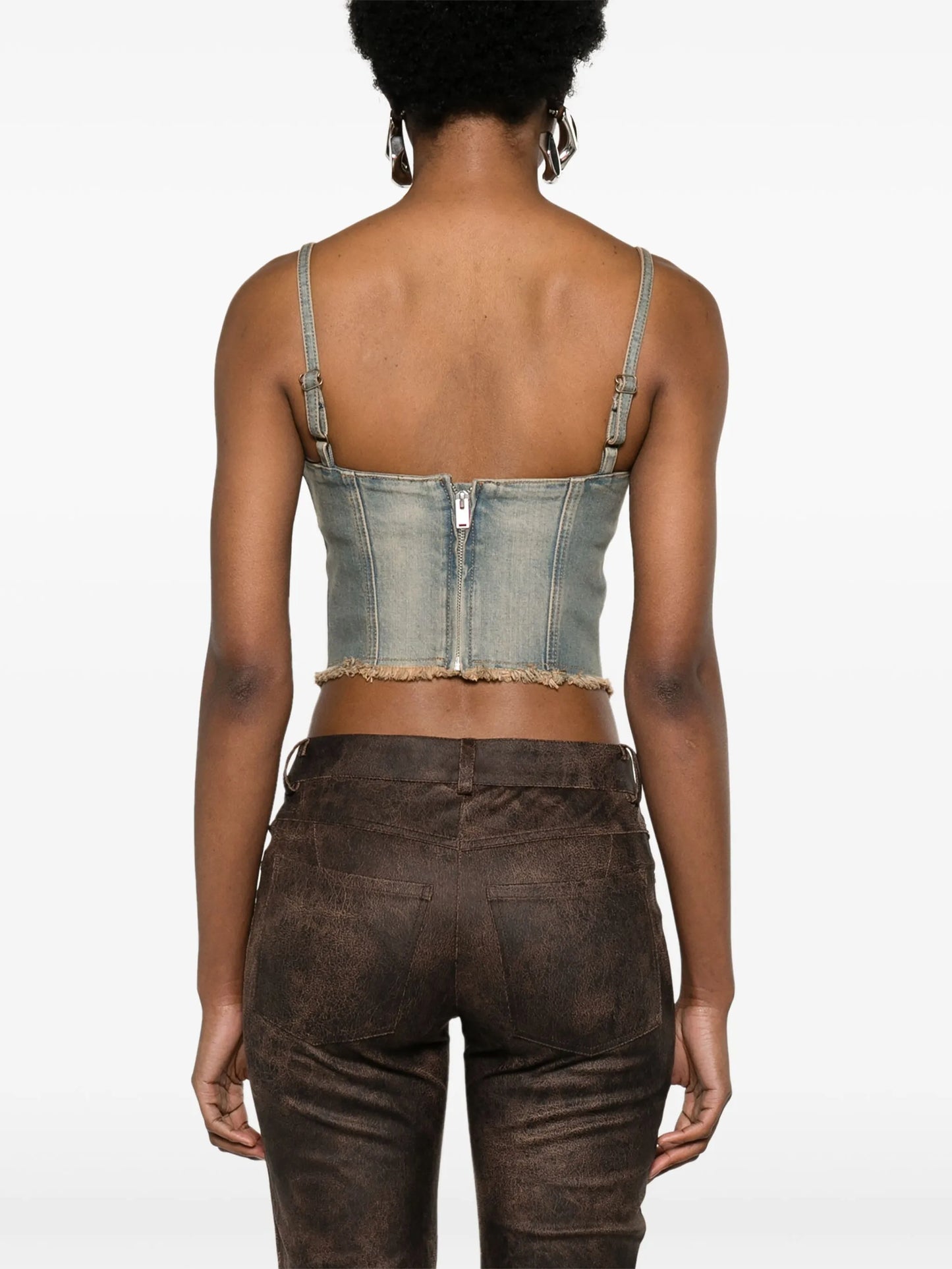 Lara denim corset top