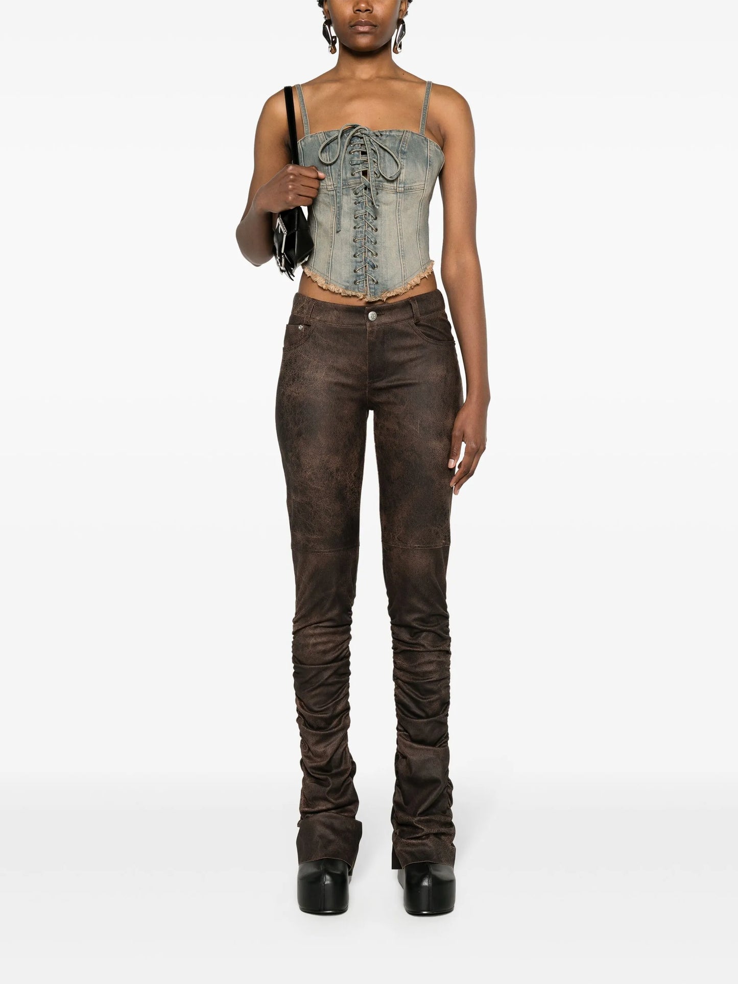 Lara denim corset top