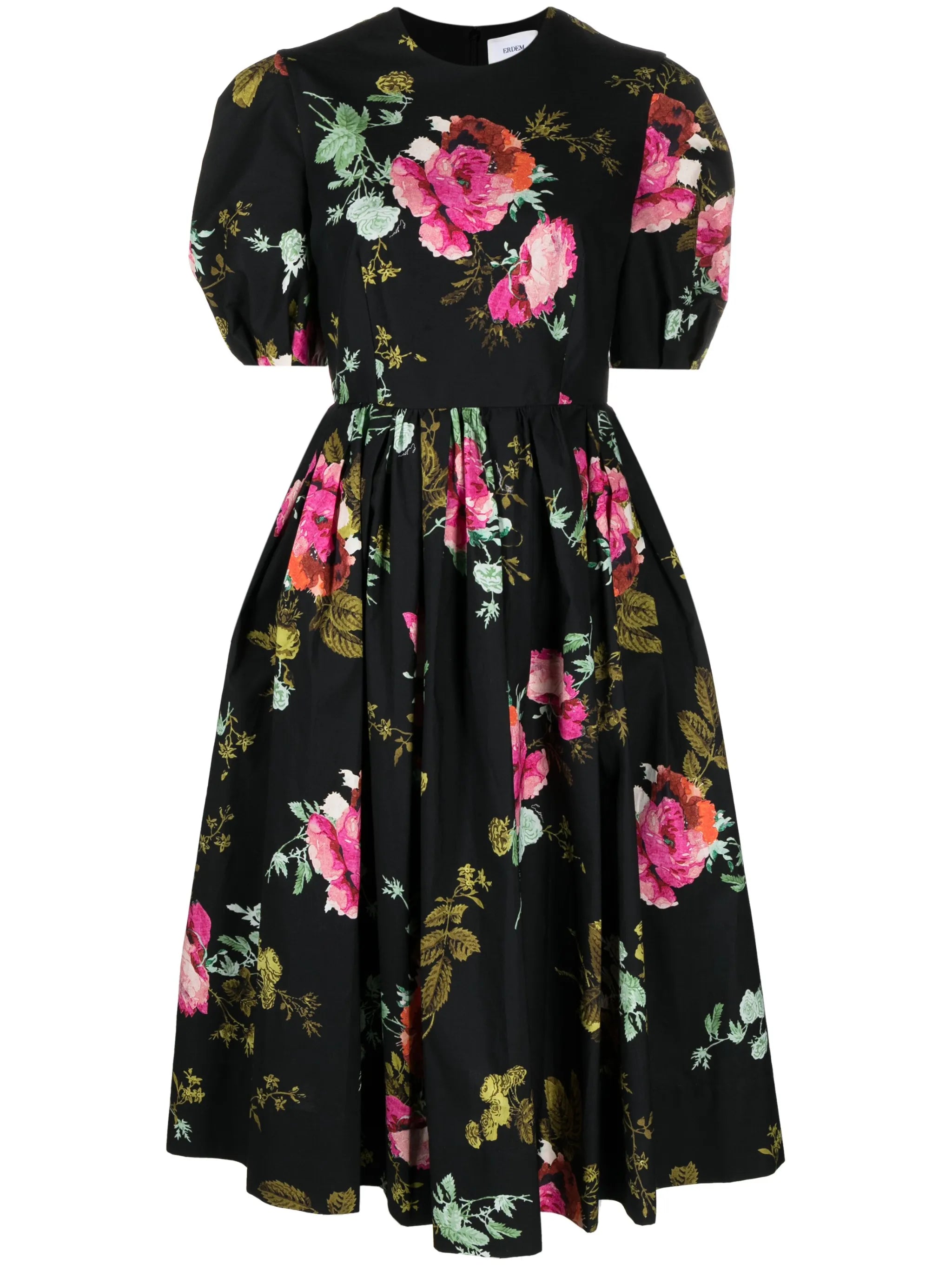 A-Line faille midi dress