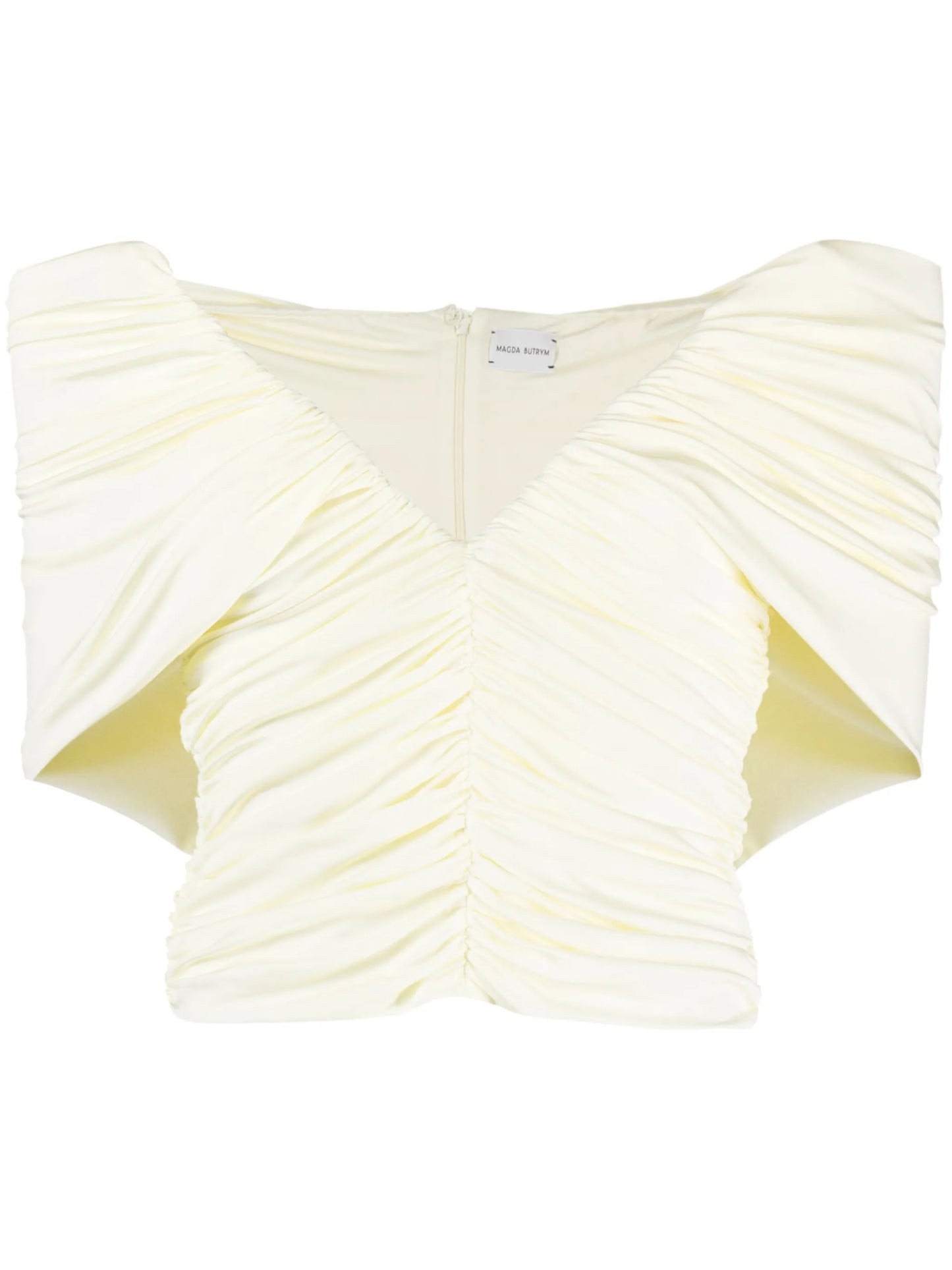 off-shoulder ruched top