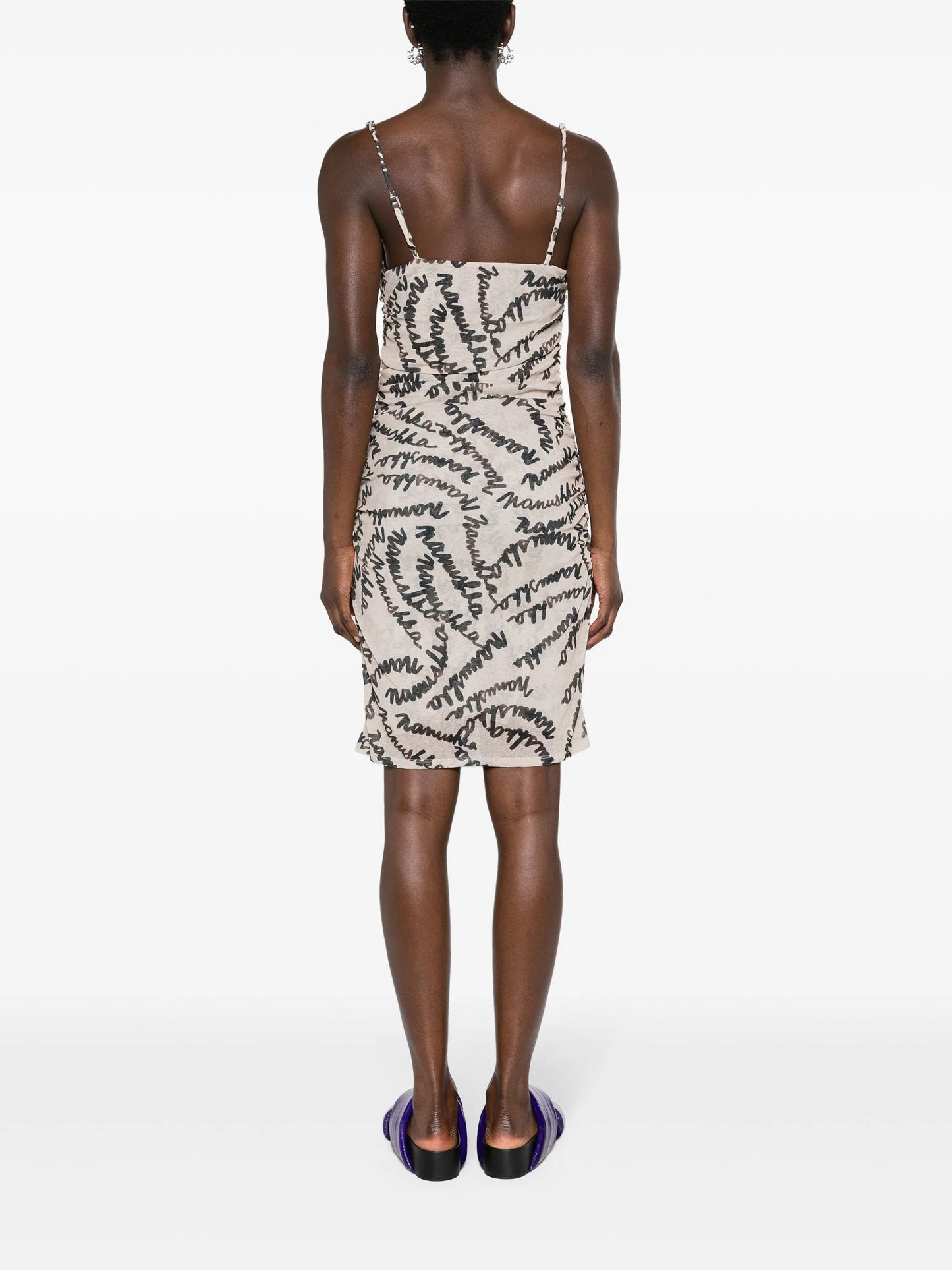 Adie scribble-print minidress