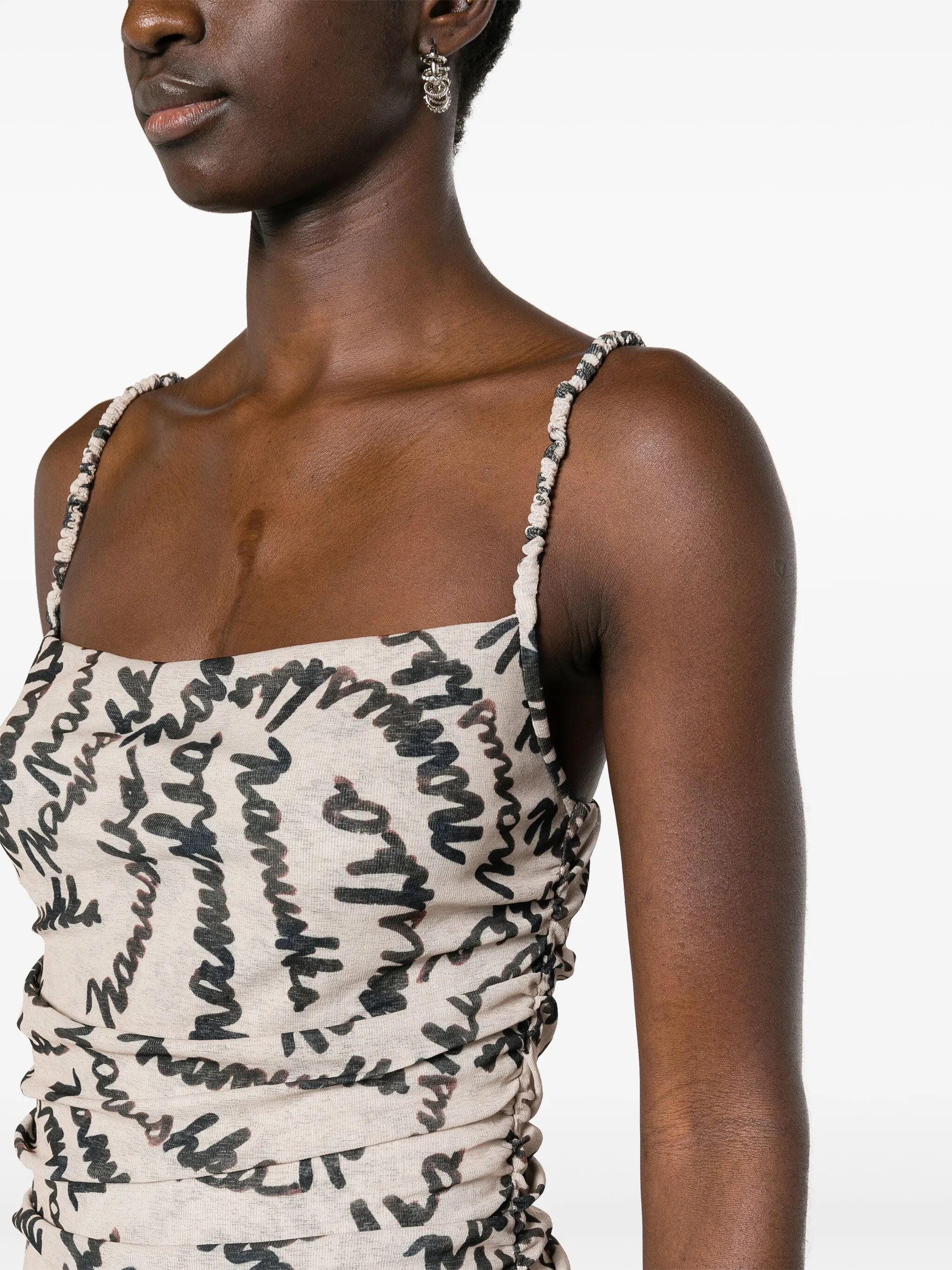 Adie scribble-print minidress