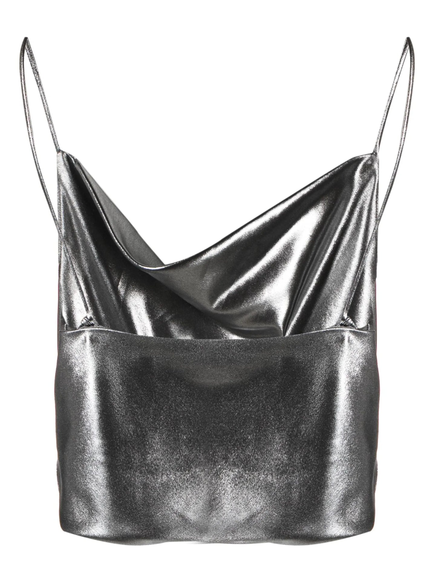 lamé crop top