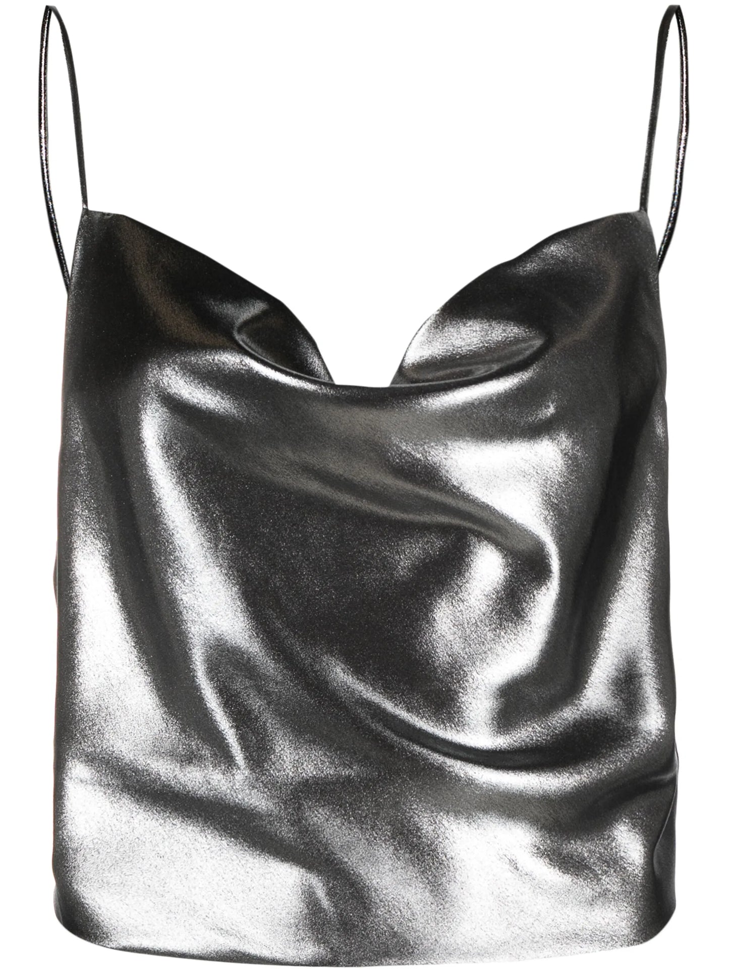 lamé crop top