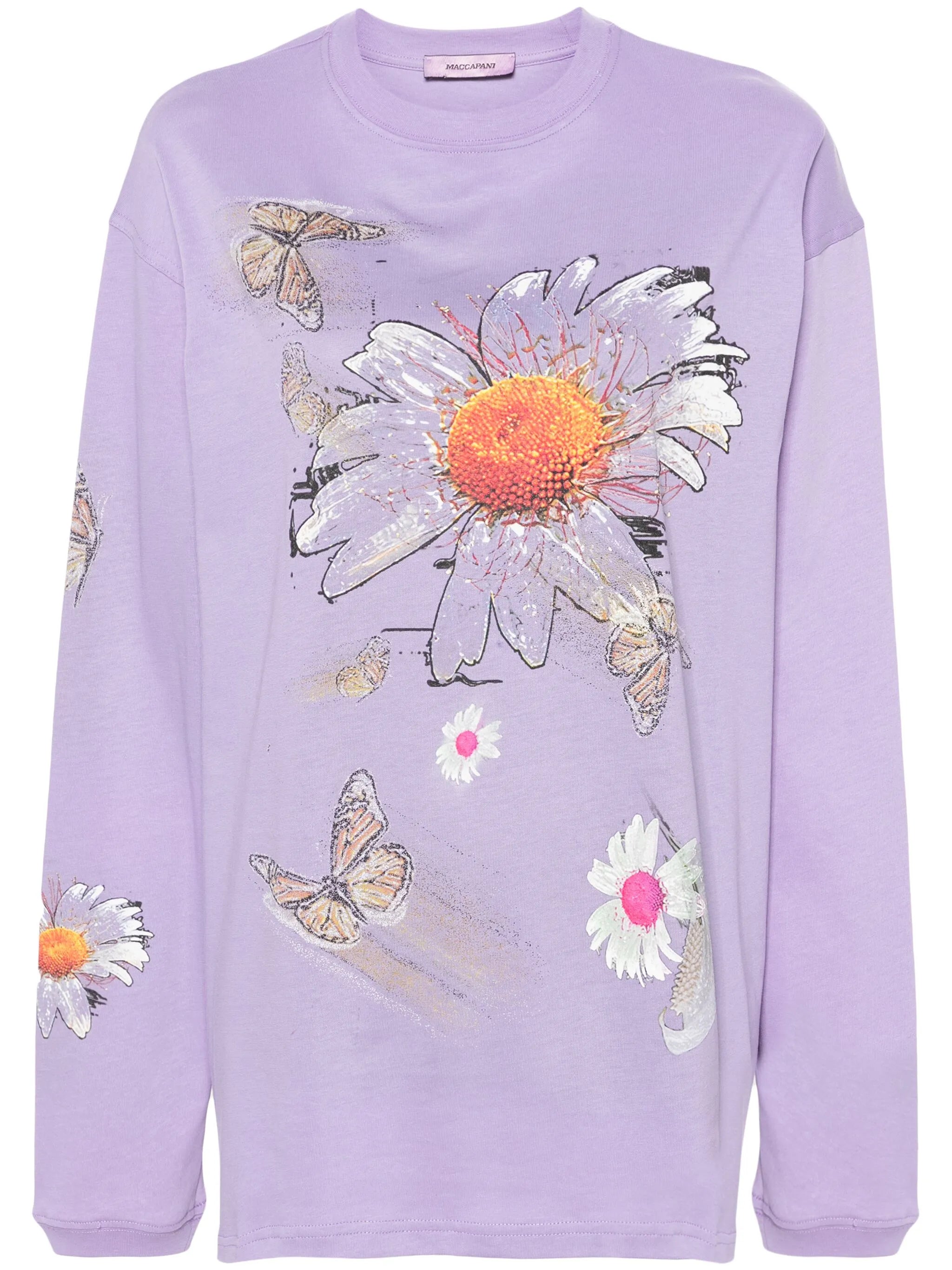 Moto floral-print T-shirt