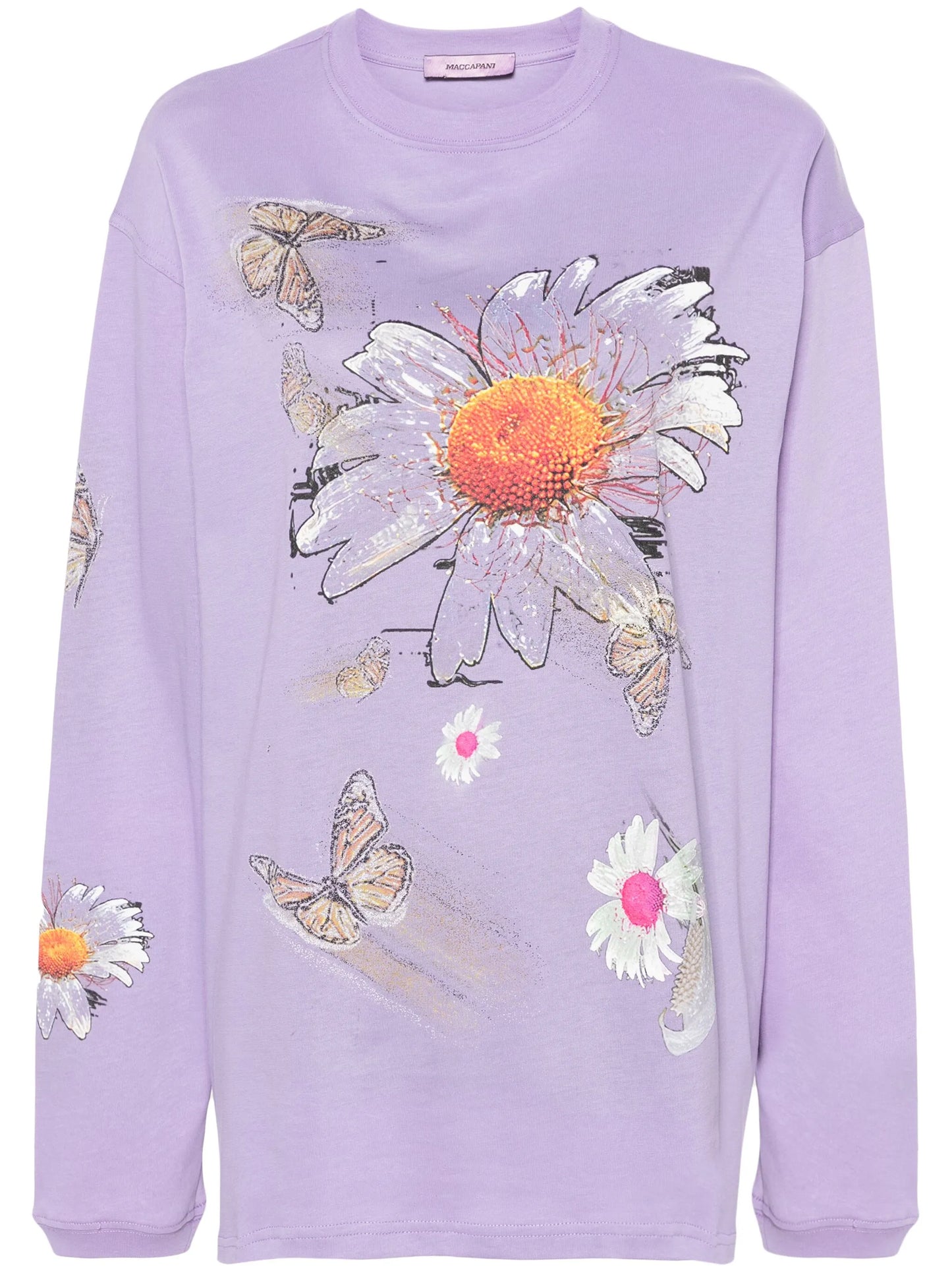Moto floral-print T-shirt