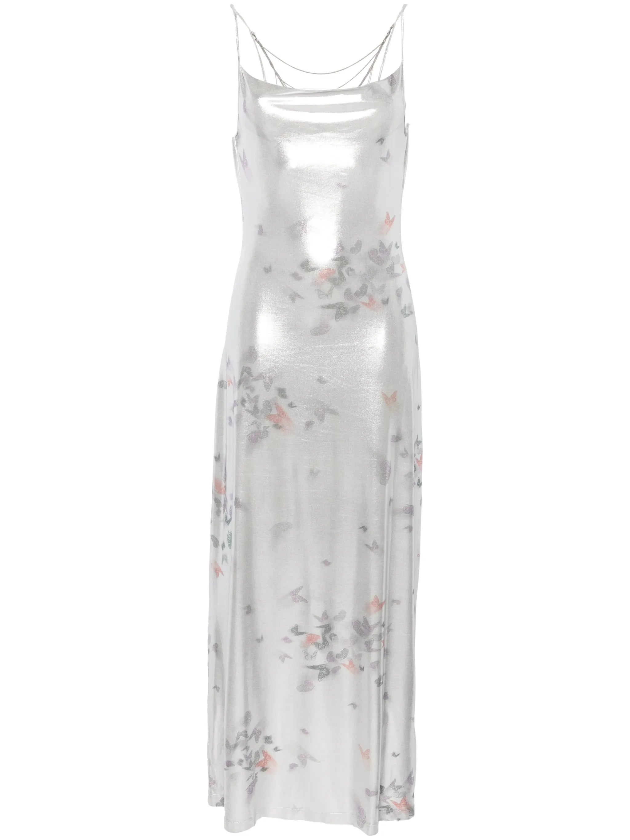 Ita laminated maxi dress