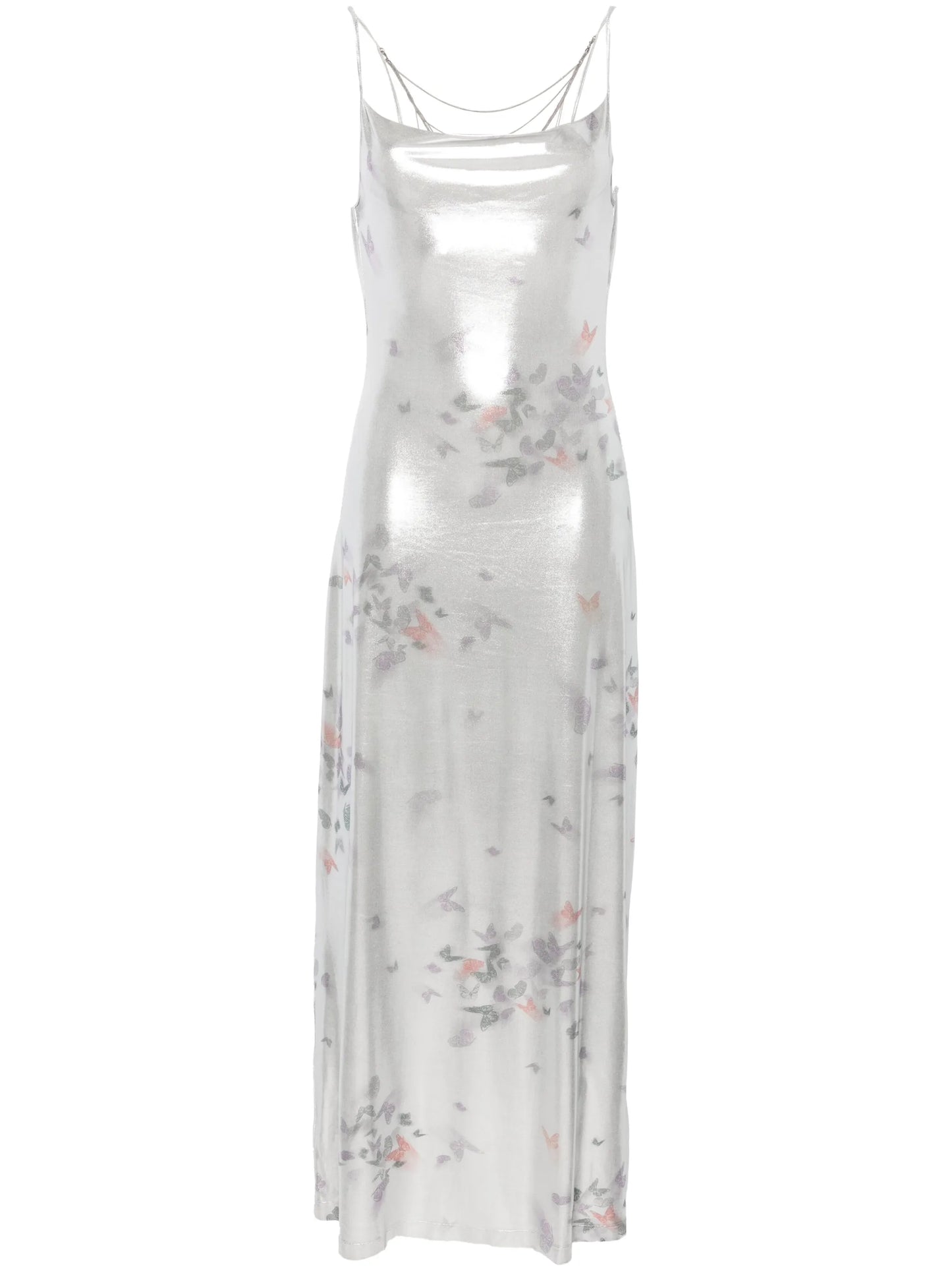 Ita laminated maxi dress