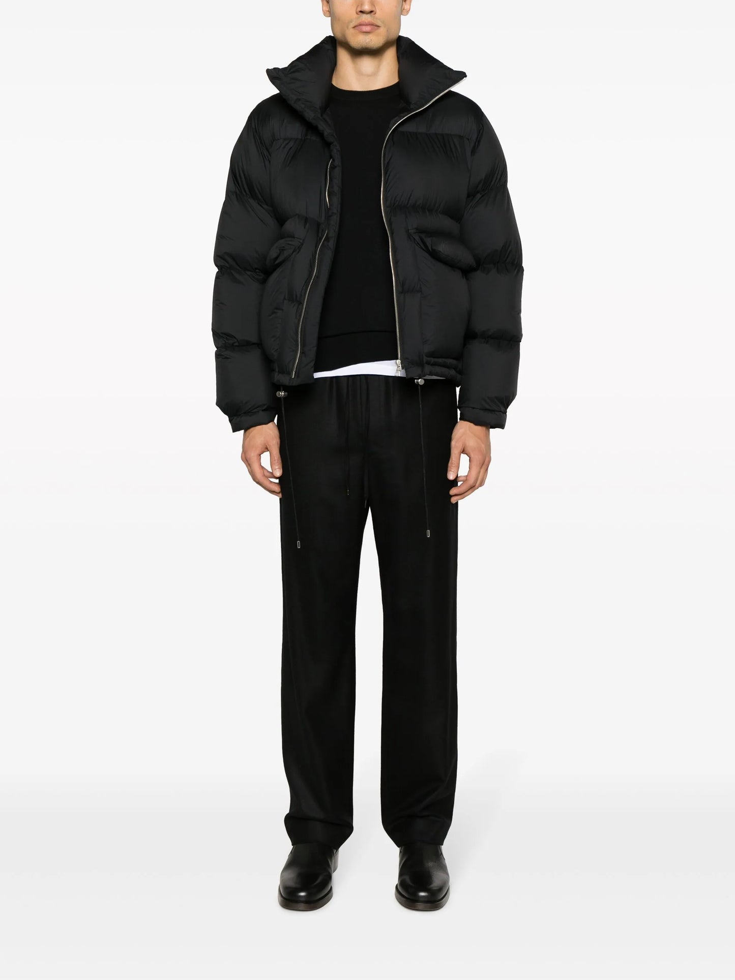 high-neck padded jacket