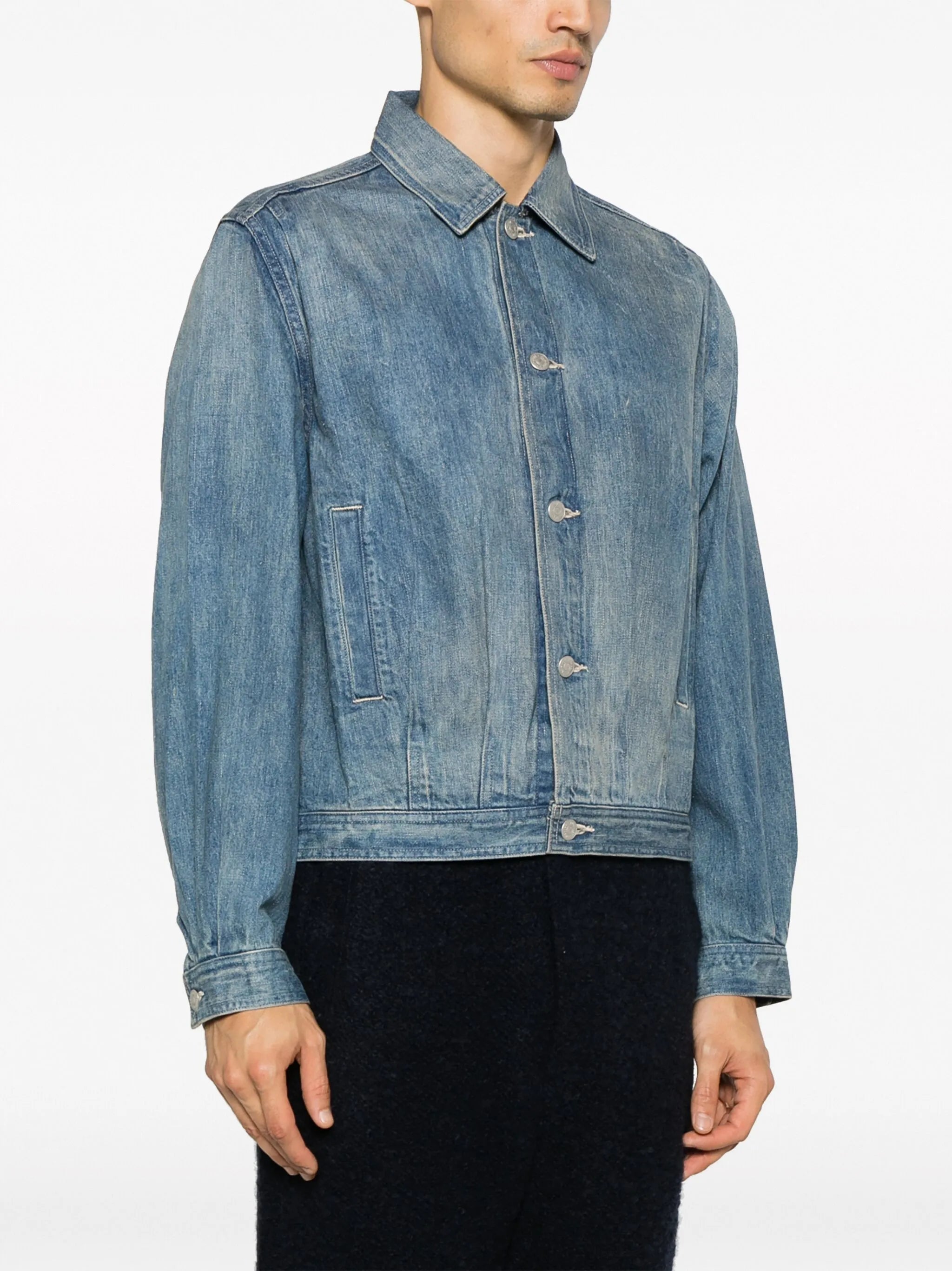 button-up jeans jacket