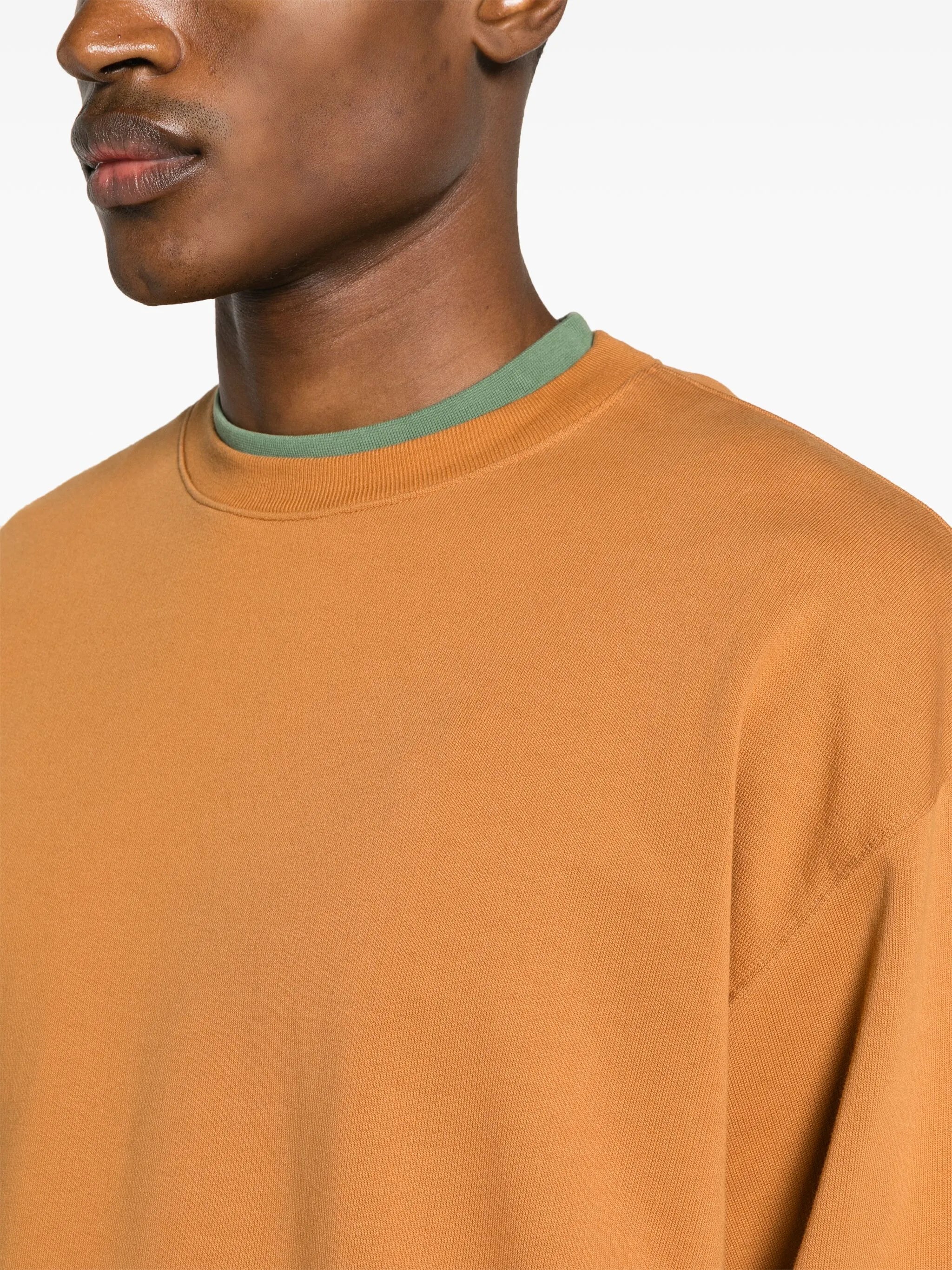 crew-neck cotton sweatshirt