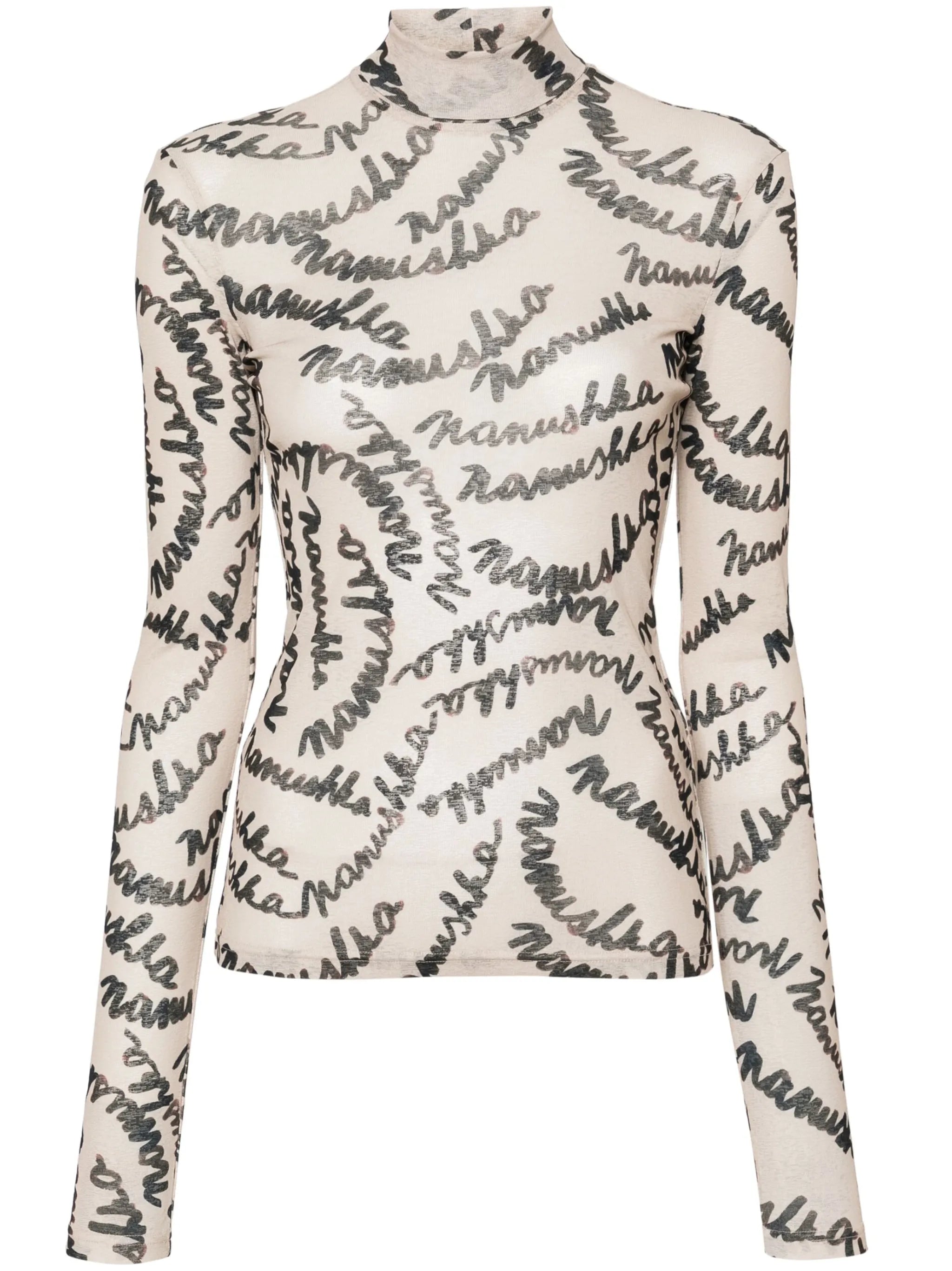 Harri roll-neck blouse