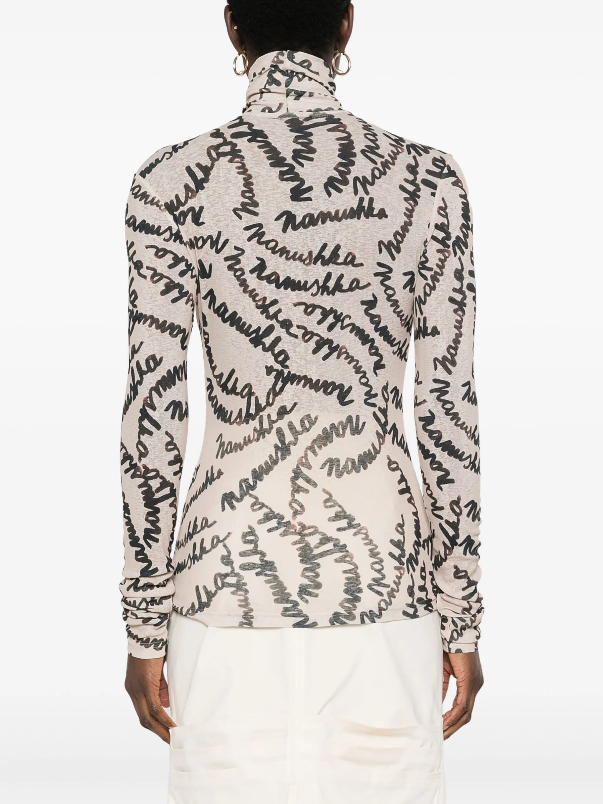 Harri roll-neck blouse