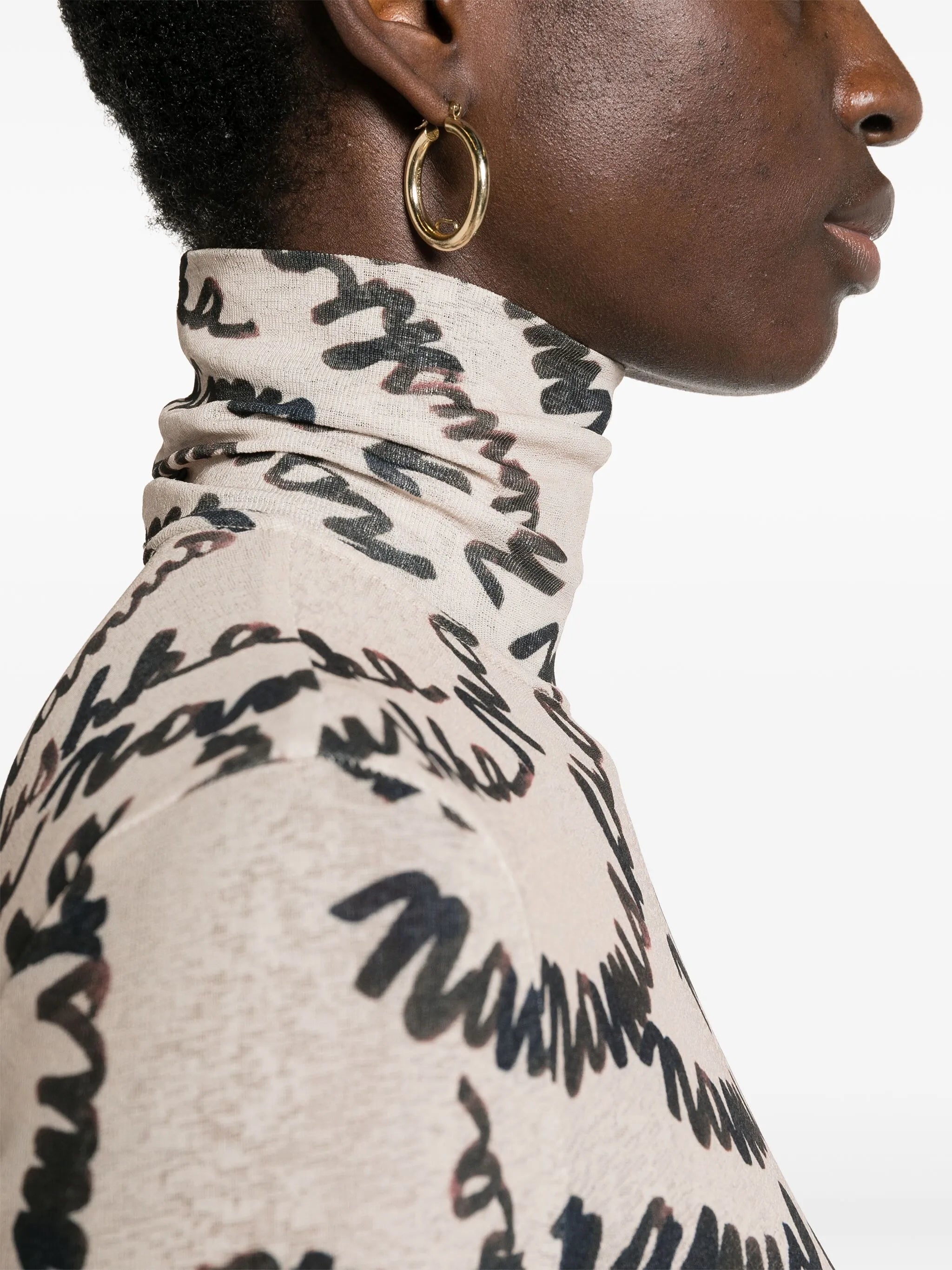 Harri roll-neck blouse