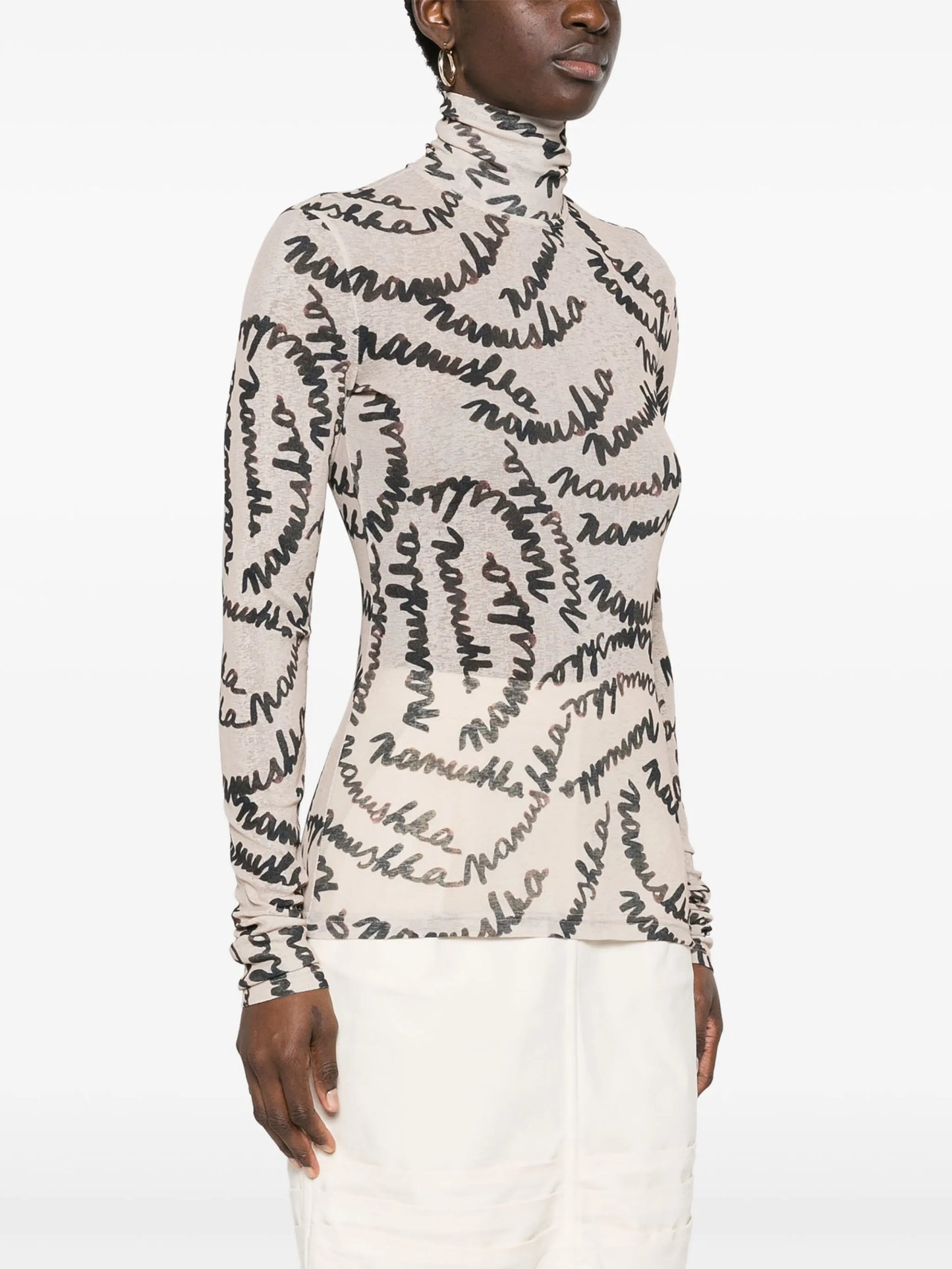 Harri roll-neck blouse