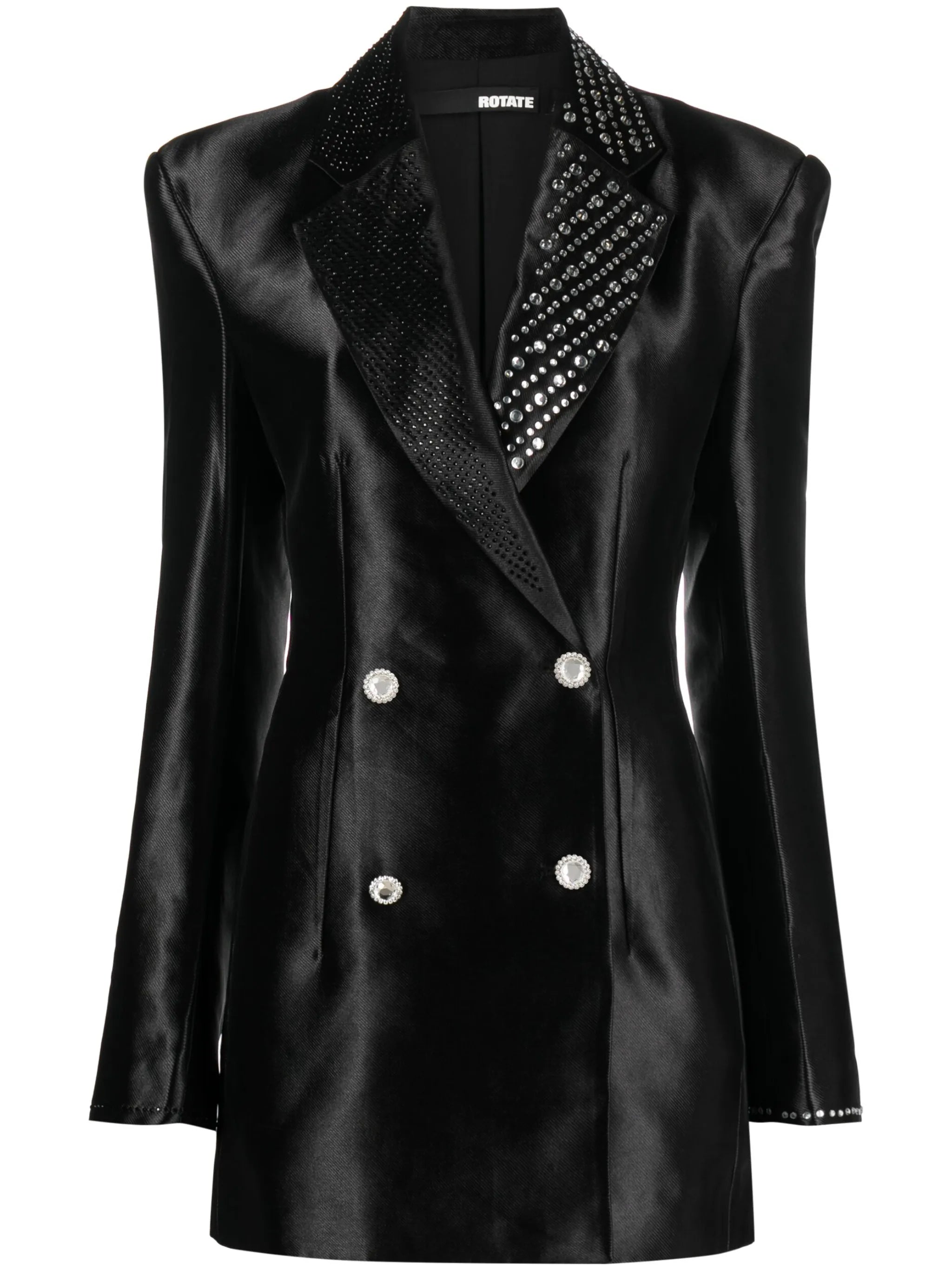 embellished double-breasted blazer dress