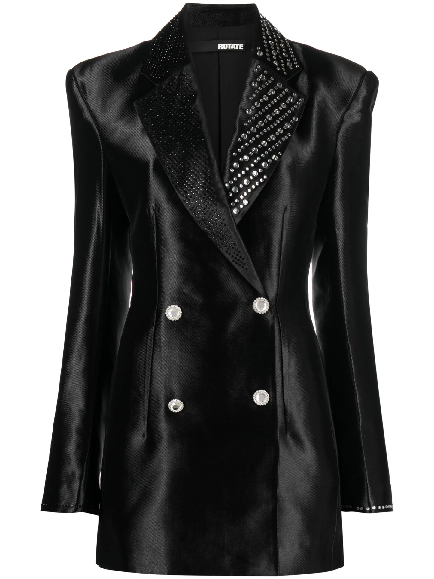 embellished double-breasted blazer dress