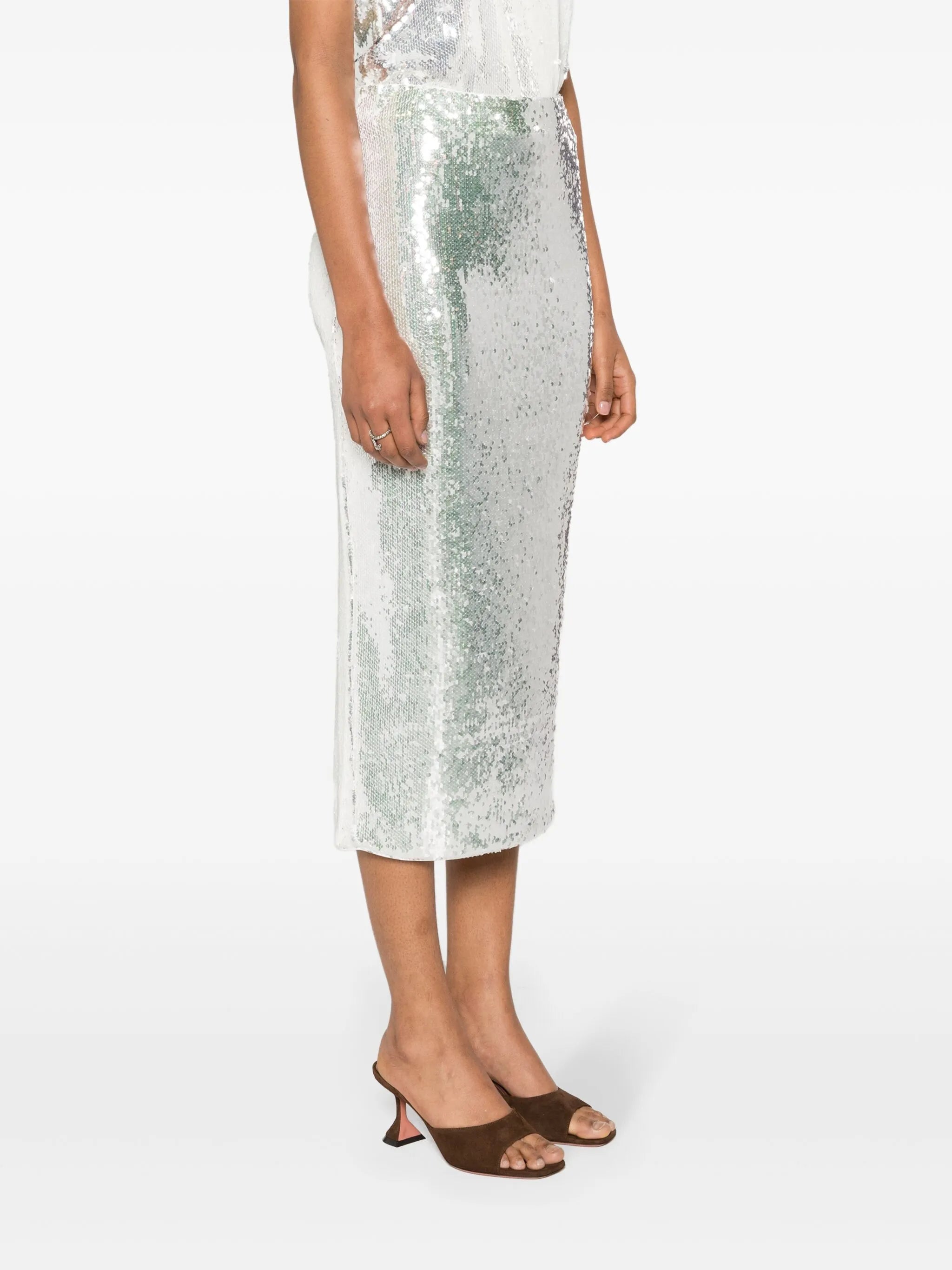 sequin-embellished pencil skirt