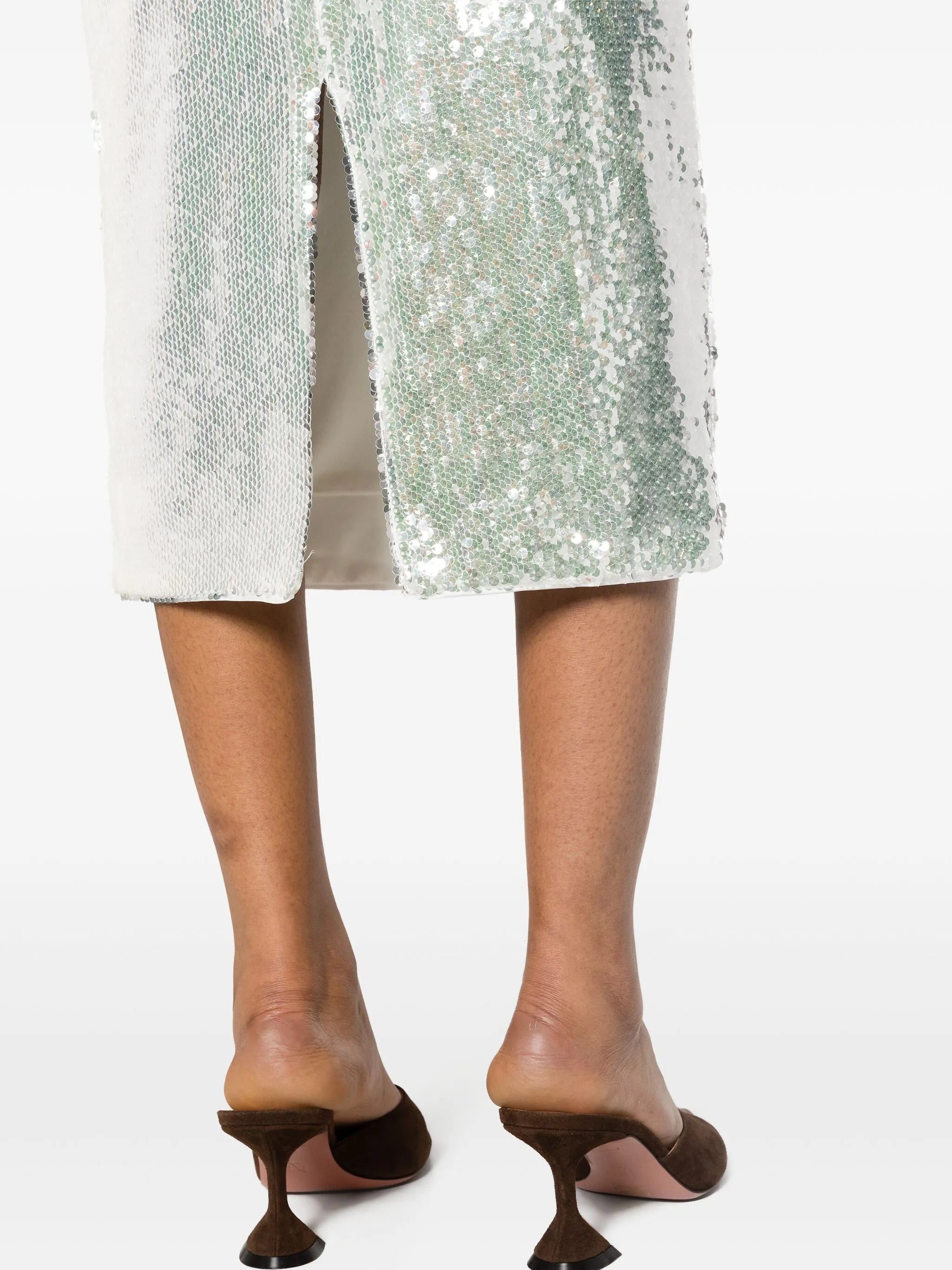 sequin-embellished pencil skirt