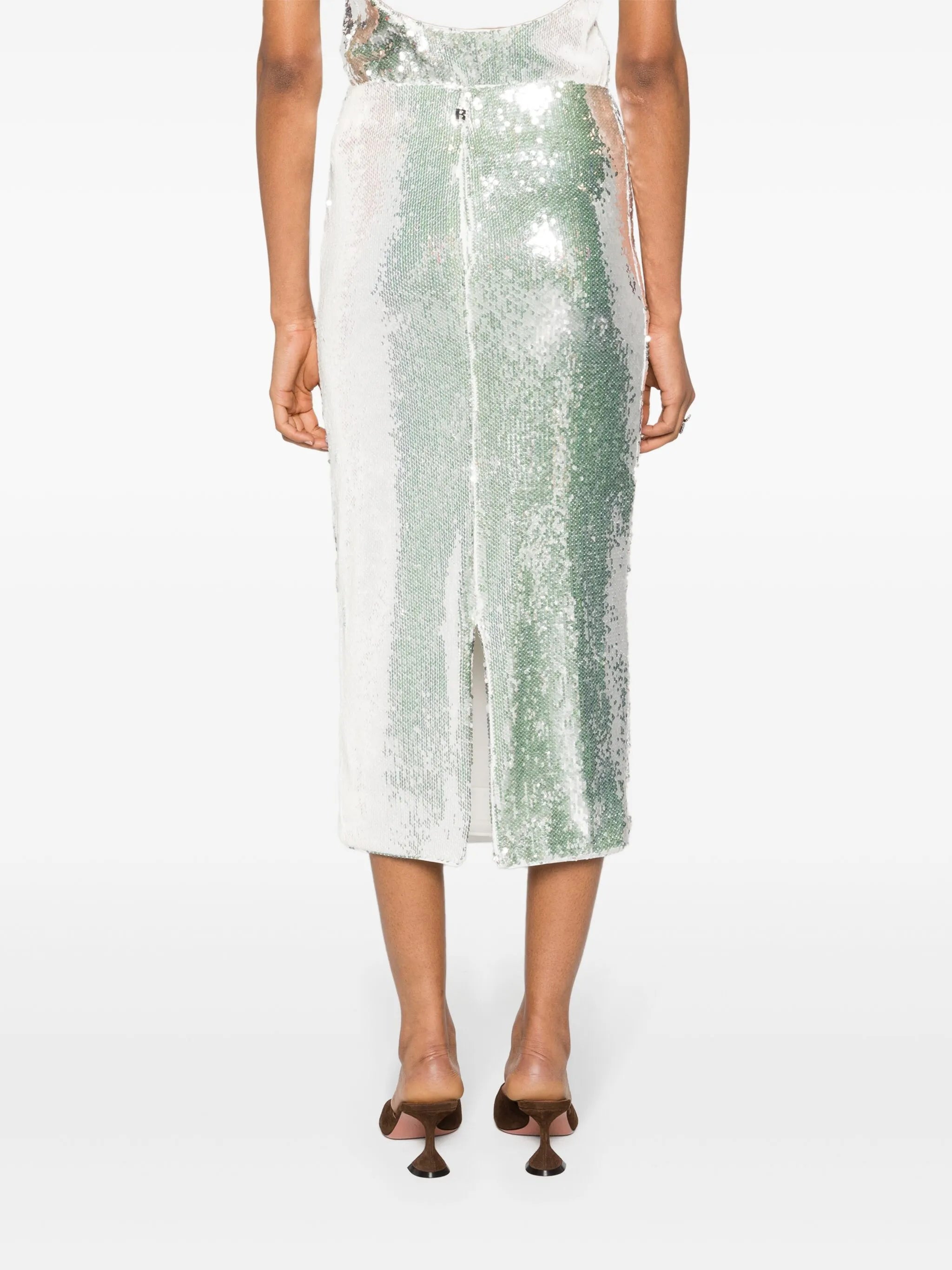 sequin-embellished pencil skirt