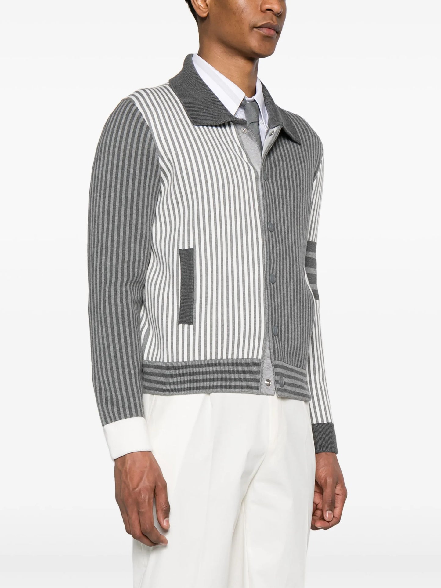 Fun-Mix striped cardigan