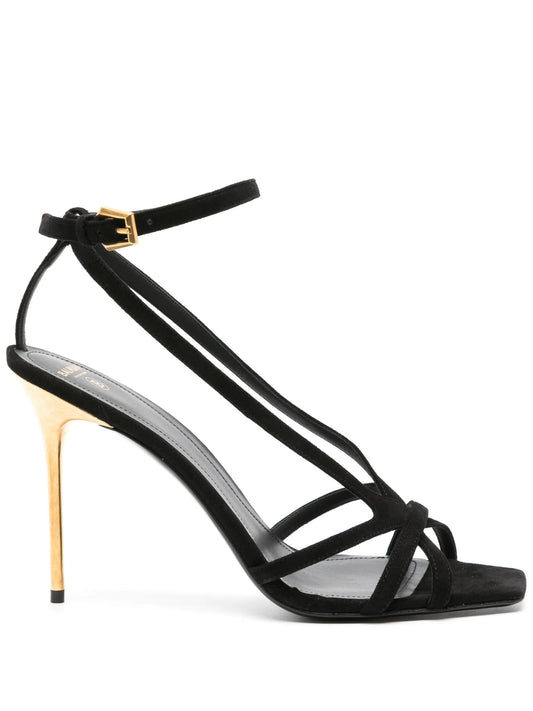Ruby 95mm suede sandals