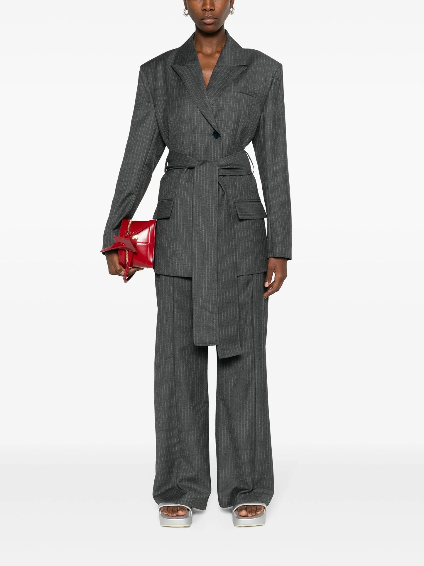 Zillah pinstriped blazer