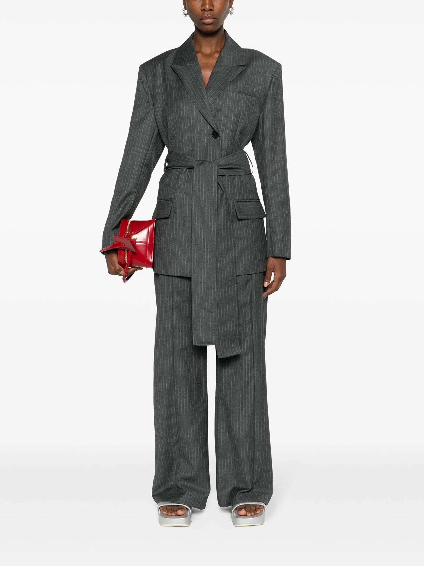 Tora pinstriped palazzo pants