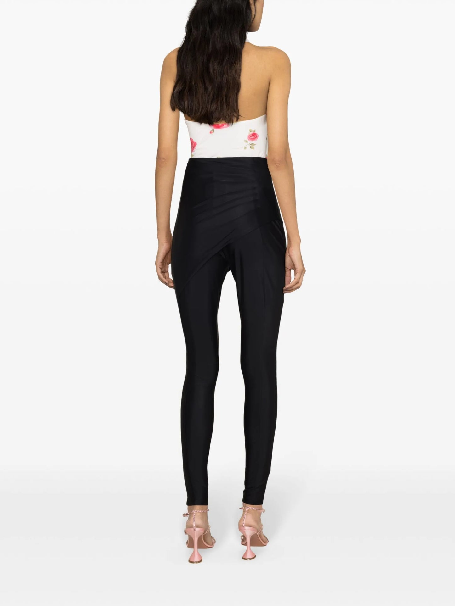 Zoe draped skinny trousers