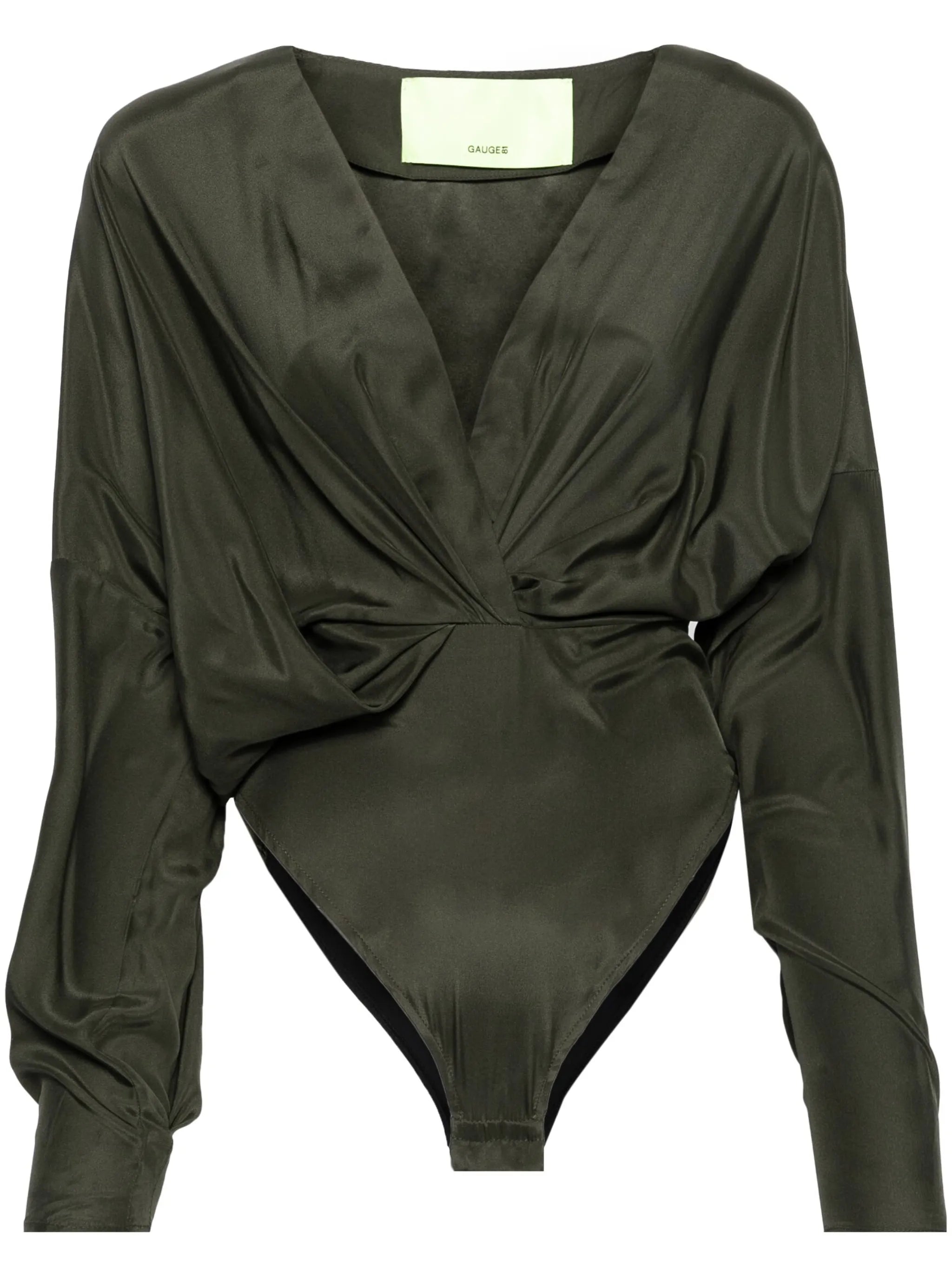 Nabi drapped silk bodysuit