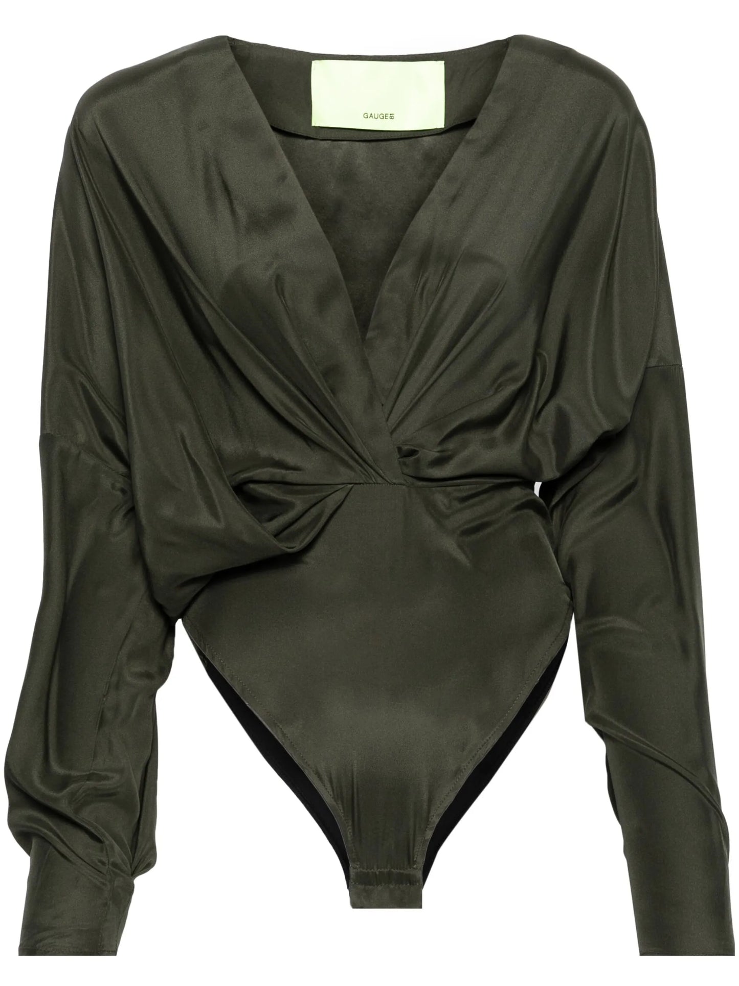 Nabi drapped silk bodysuit