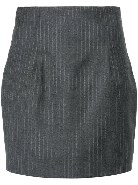 Mani pinstriped mini skirt