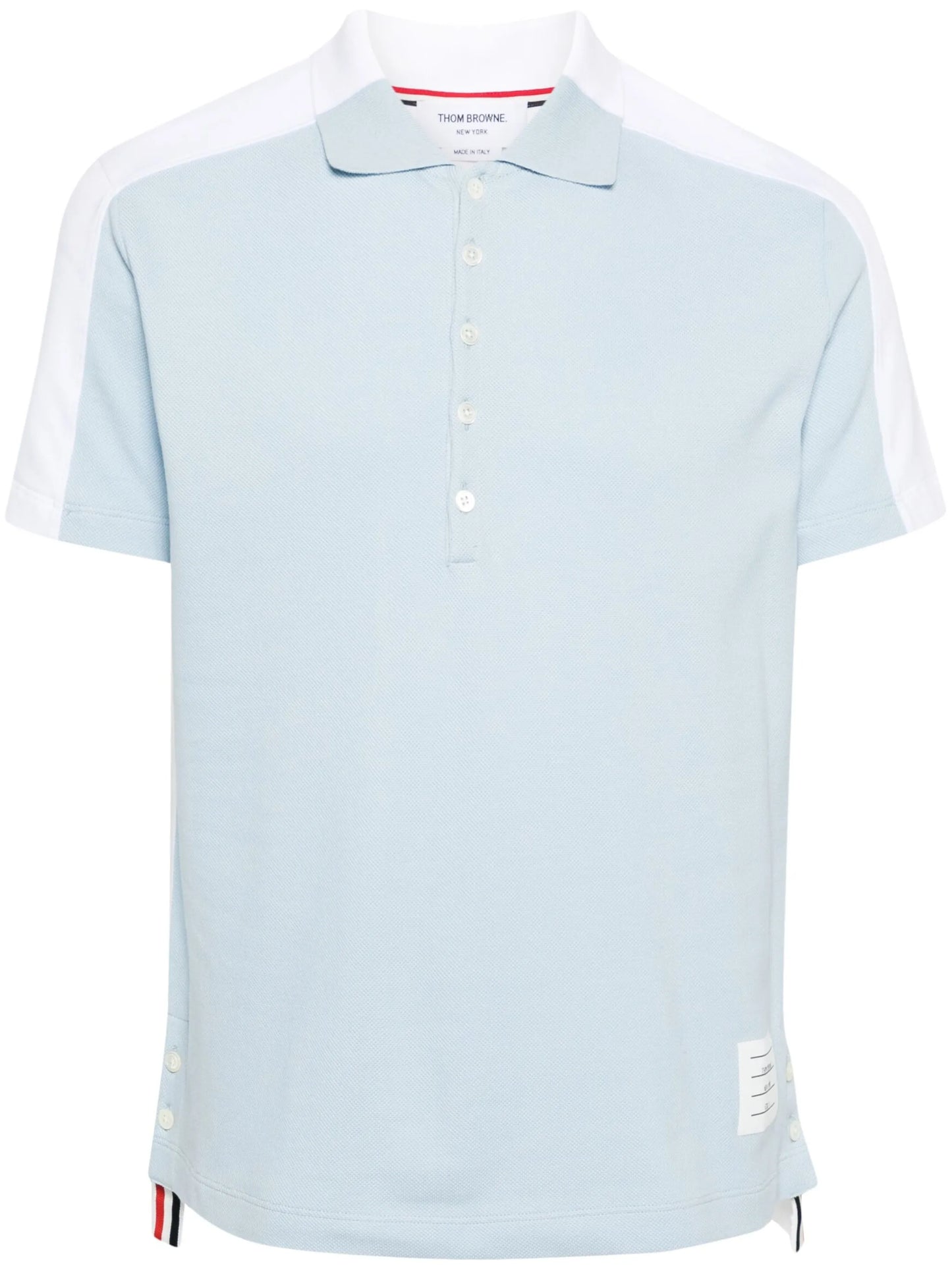 Trompe L' Oeil cotton polo shirt