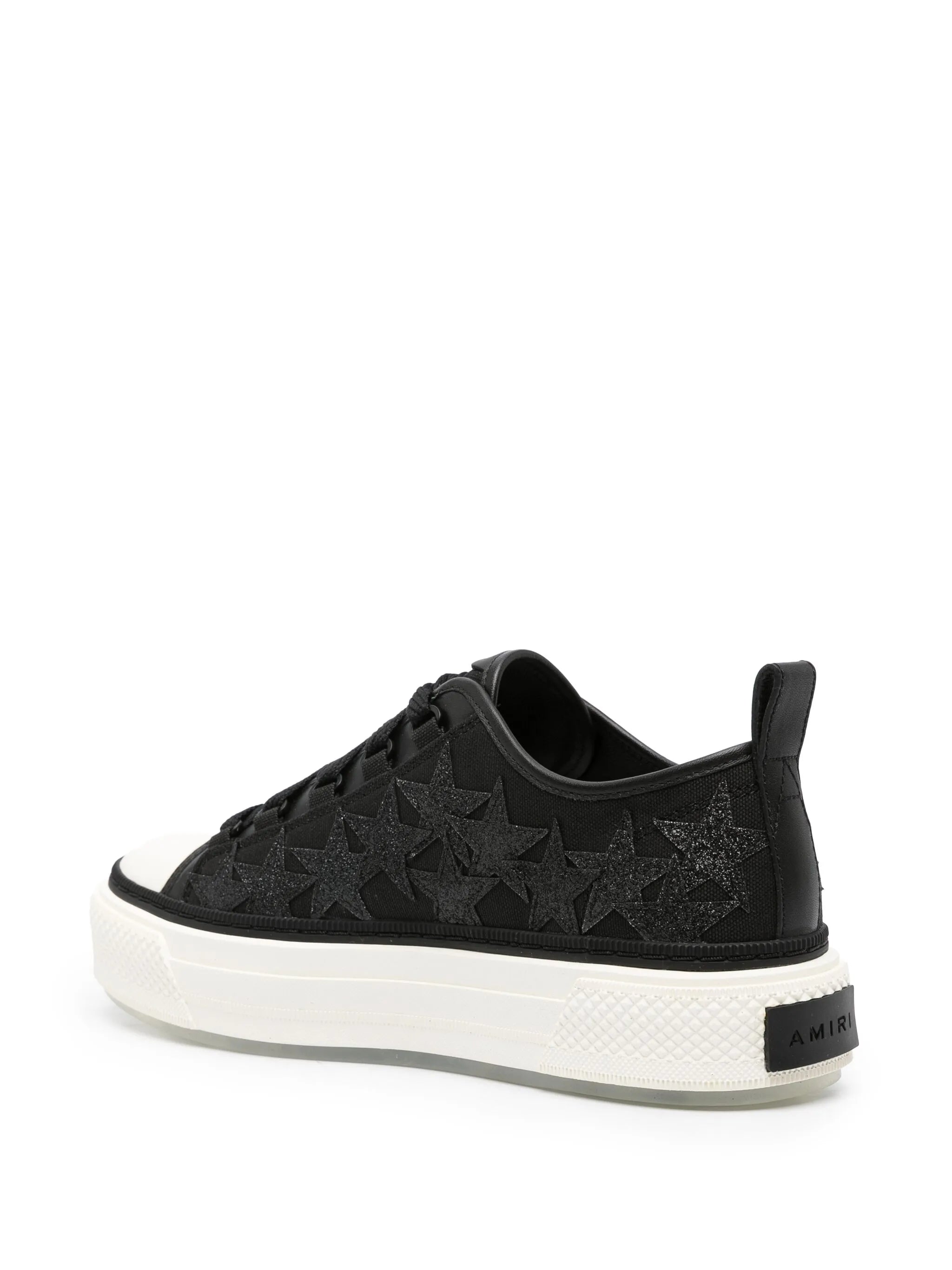 star-embroidered canvas sneakers