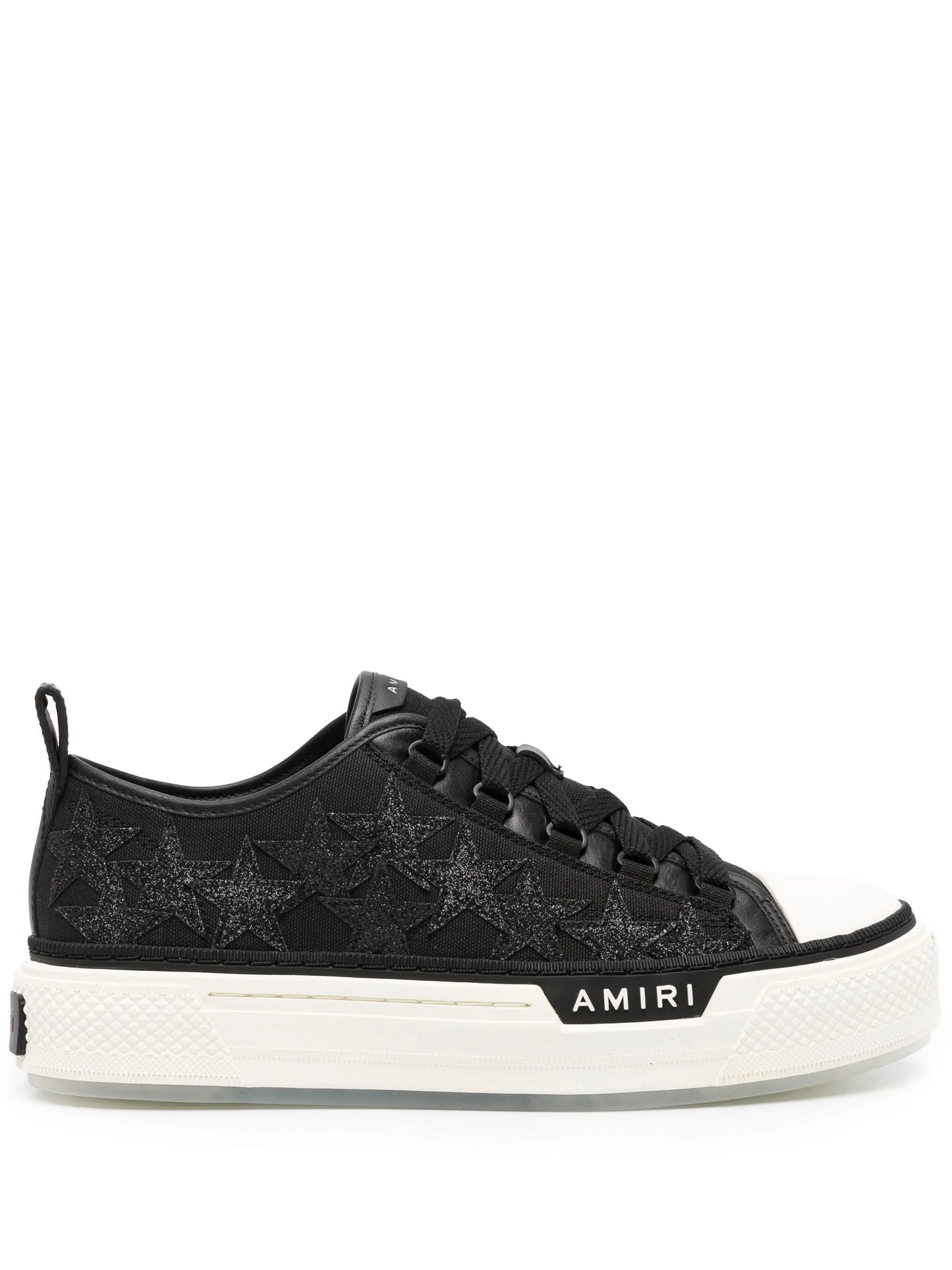 star-embroidered canvas sneakers