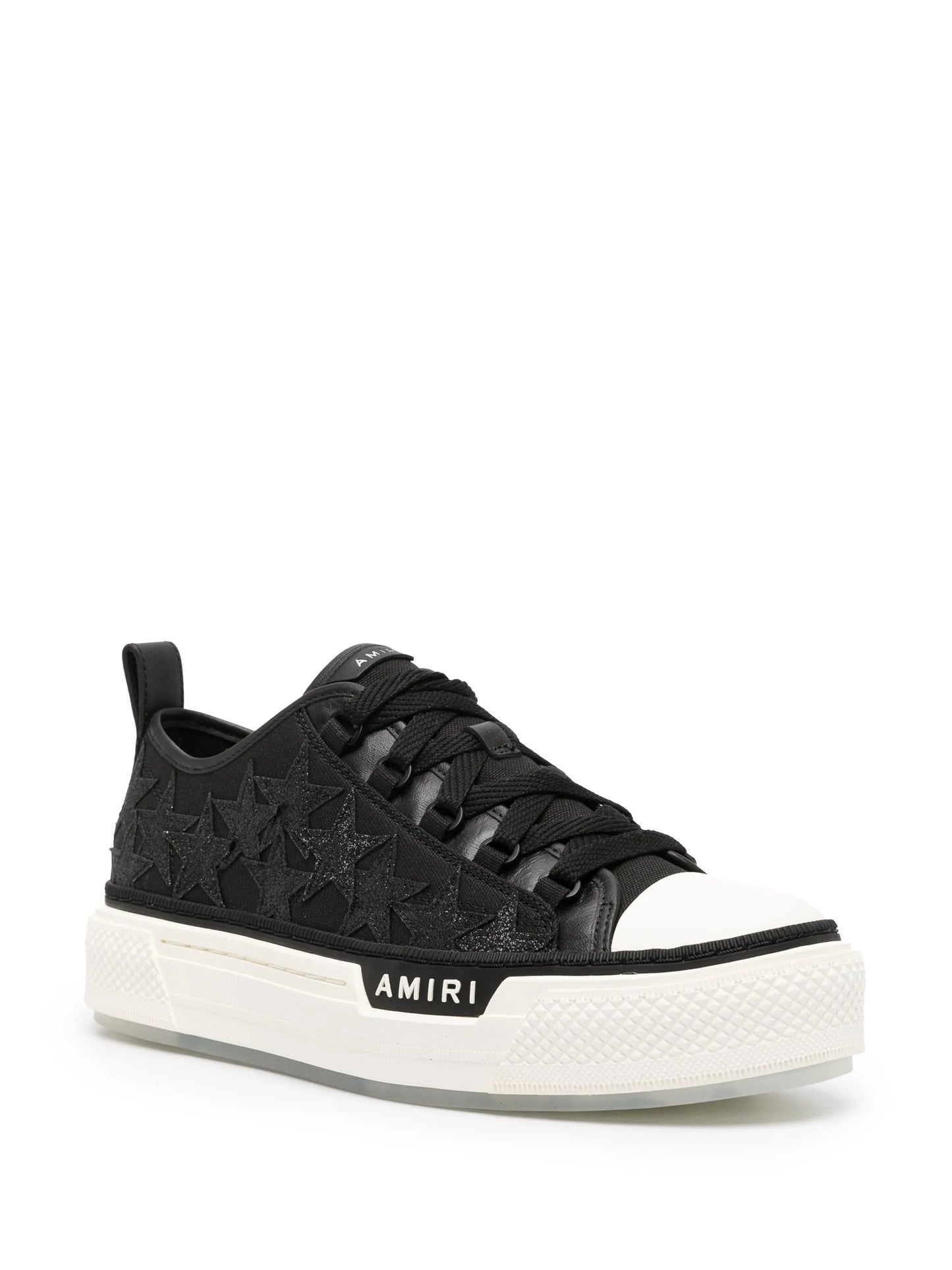 star-embroidered canvas sneakers