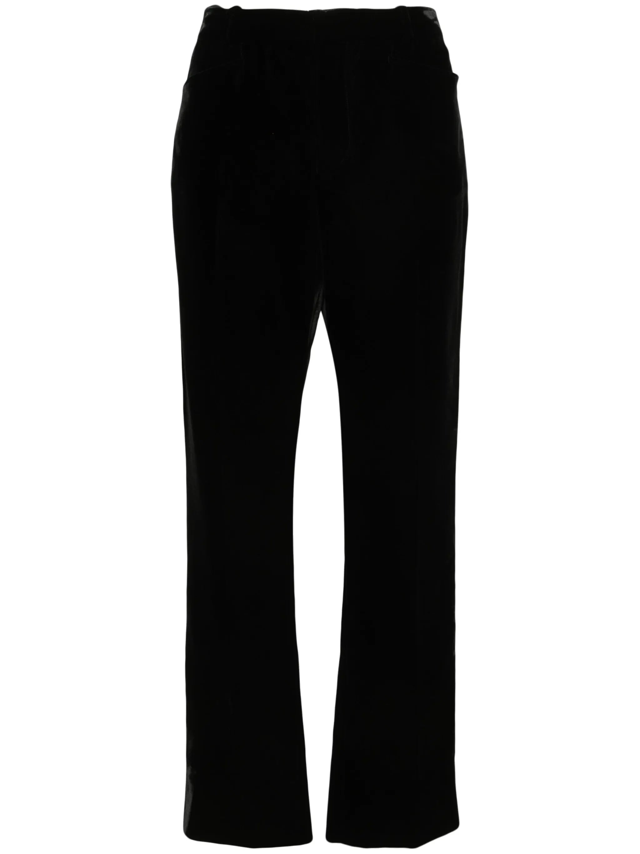 mid-rise tailored velvet trousers