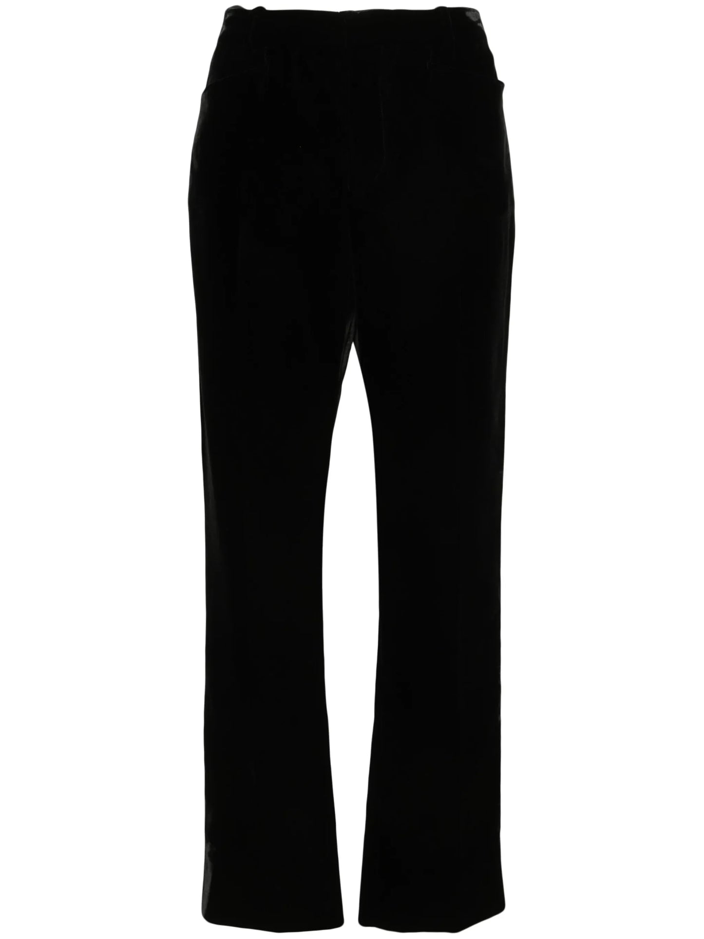 mid-rise tailored velvet trousers