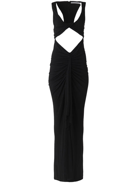 Vivenda draped cut-out maxi dress