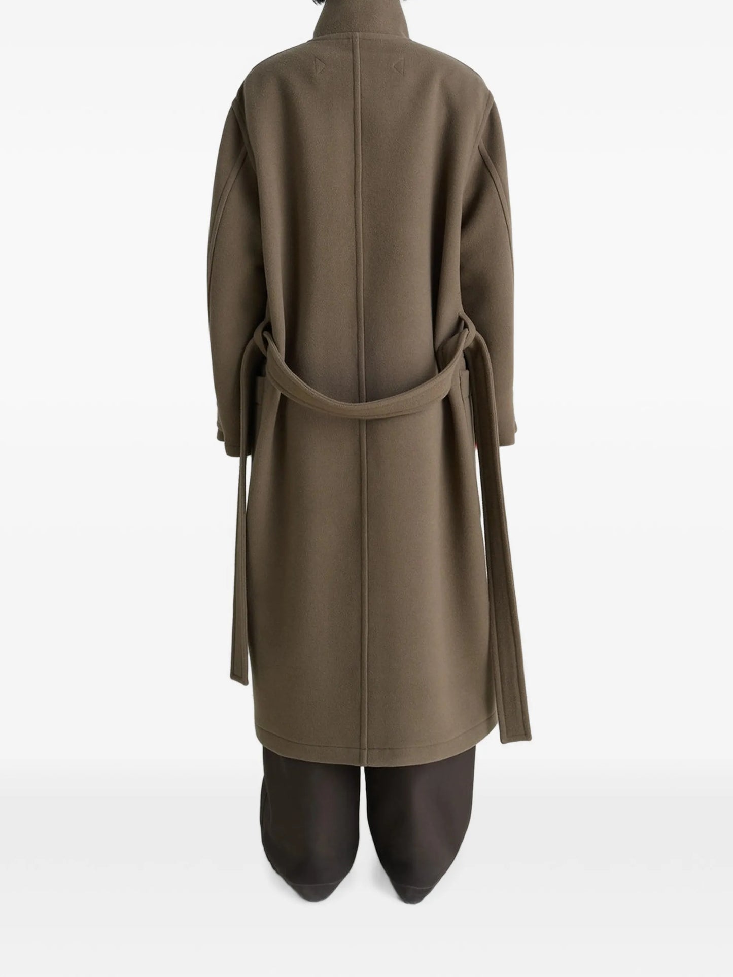 belted double-breasted coat