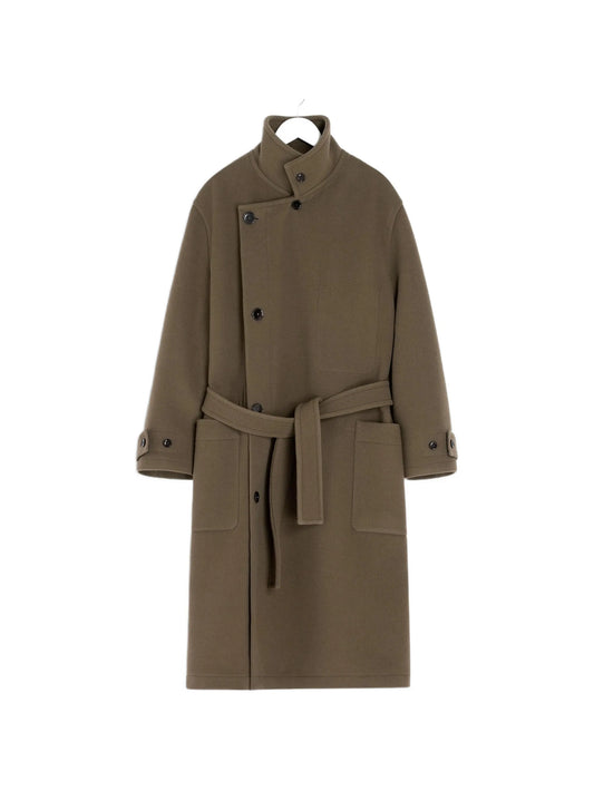 belted double-breasted coat