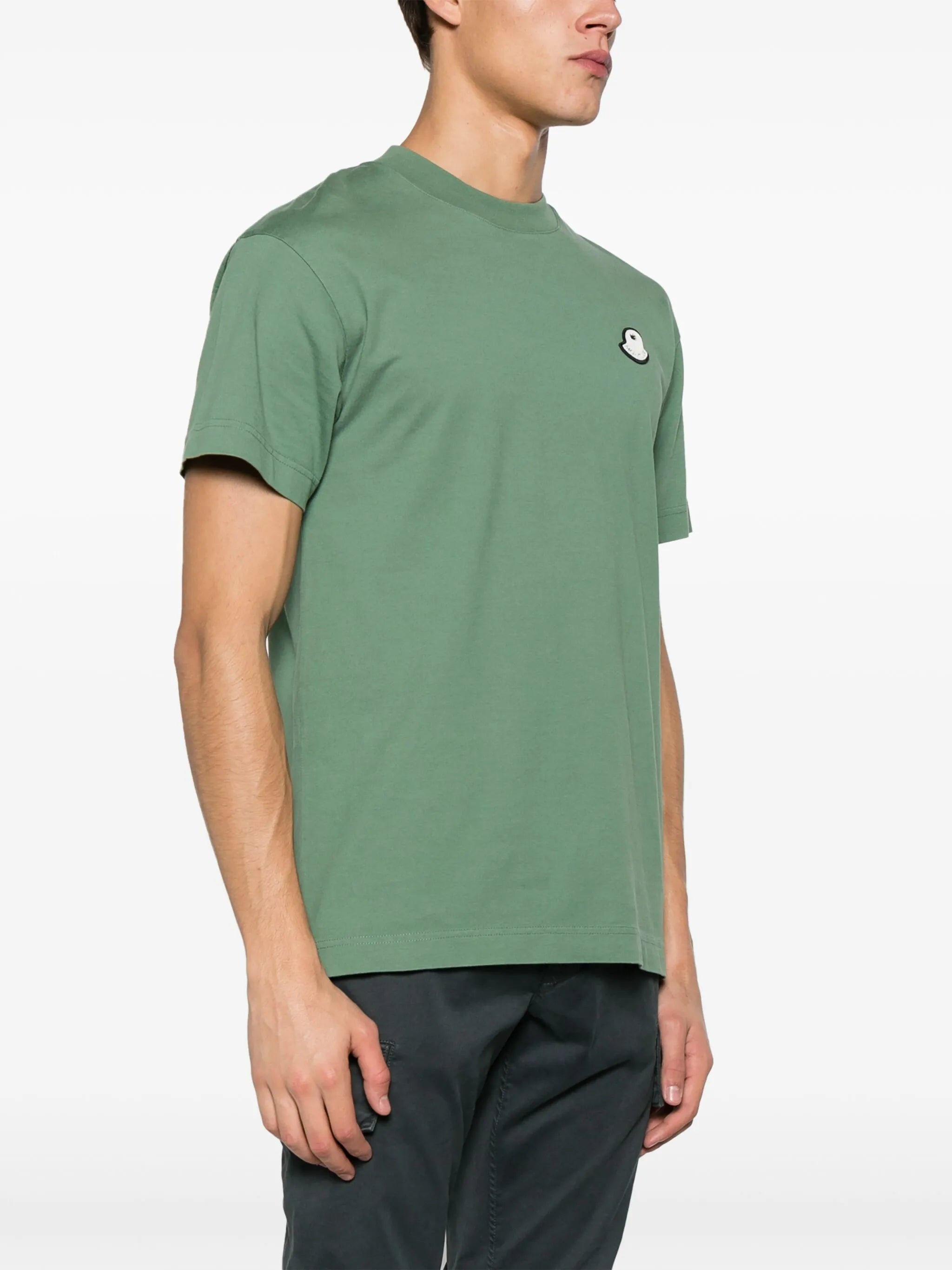 x Palm Angels logo-patch T-shirt