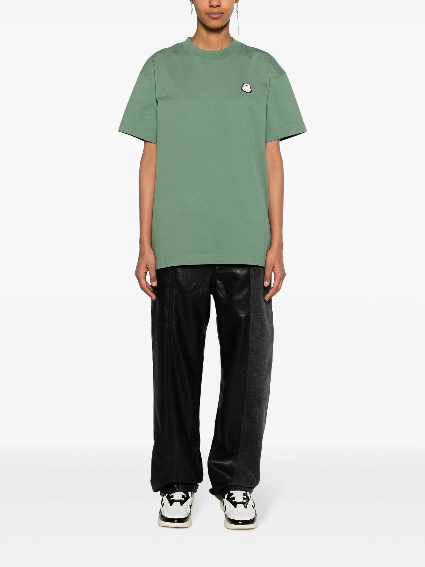 x Palm Angels logo-patch T-shirt